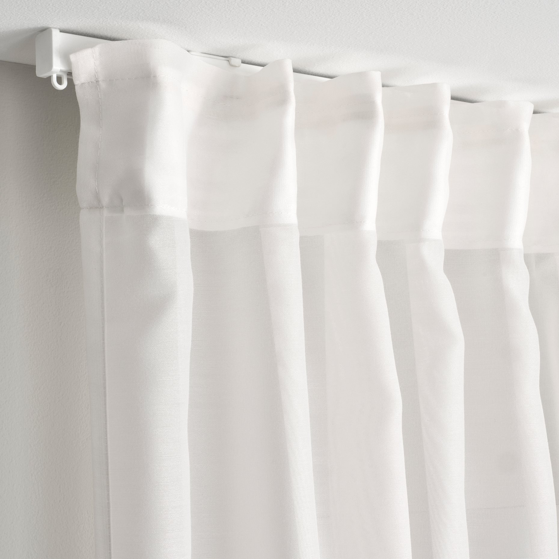 STENFRÖ, sheer curtains with heading tape/1 pair, 145x300 cm, 505.621.25