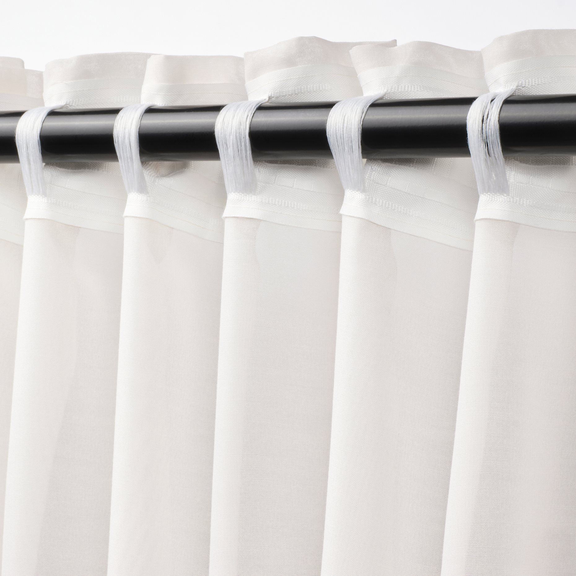 STENFRÖ, sheer curtains with heading tape/1 pair, 145x300 cm, 505.621.25