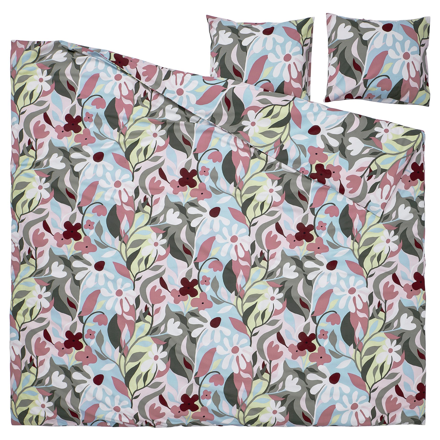 KORSKOVALL, duvet cover and 2 pillowcases, 240x220/50x60 cm, 505.753.16