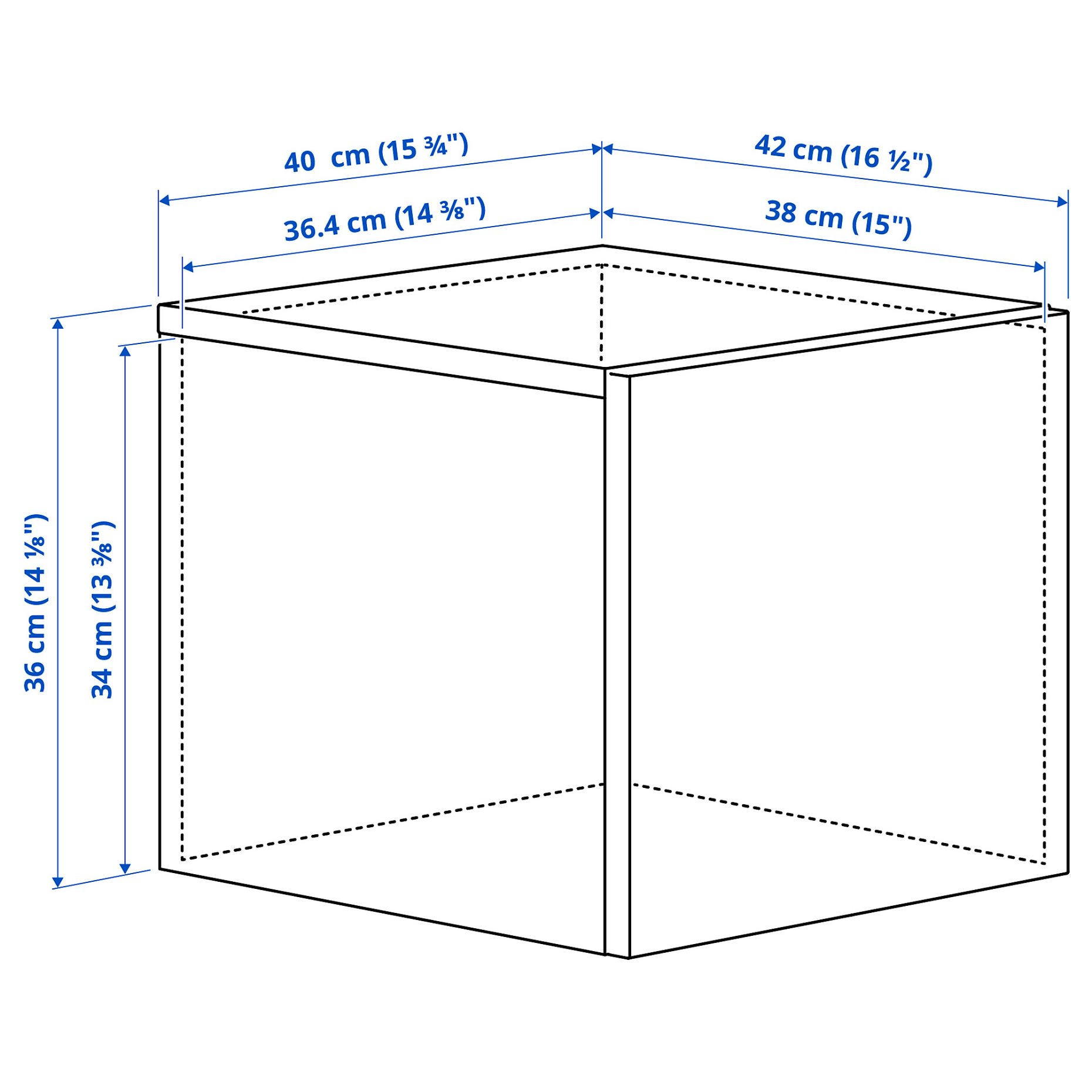 LASTARE, height extension unit with door, 40x62x36 cm, 505.964.89