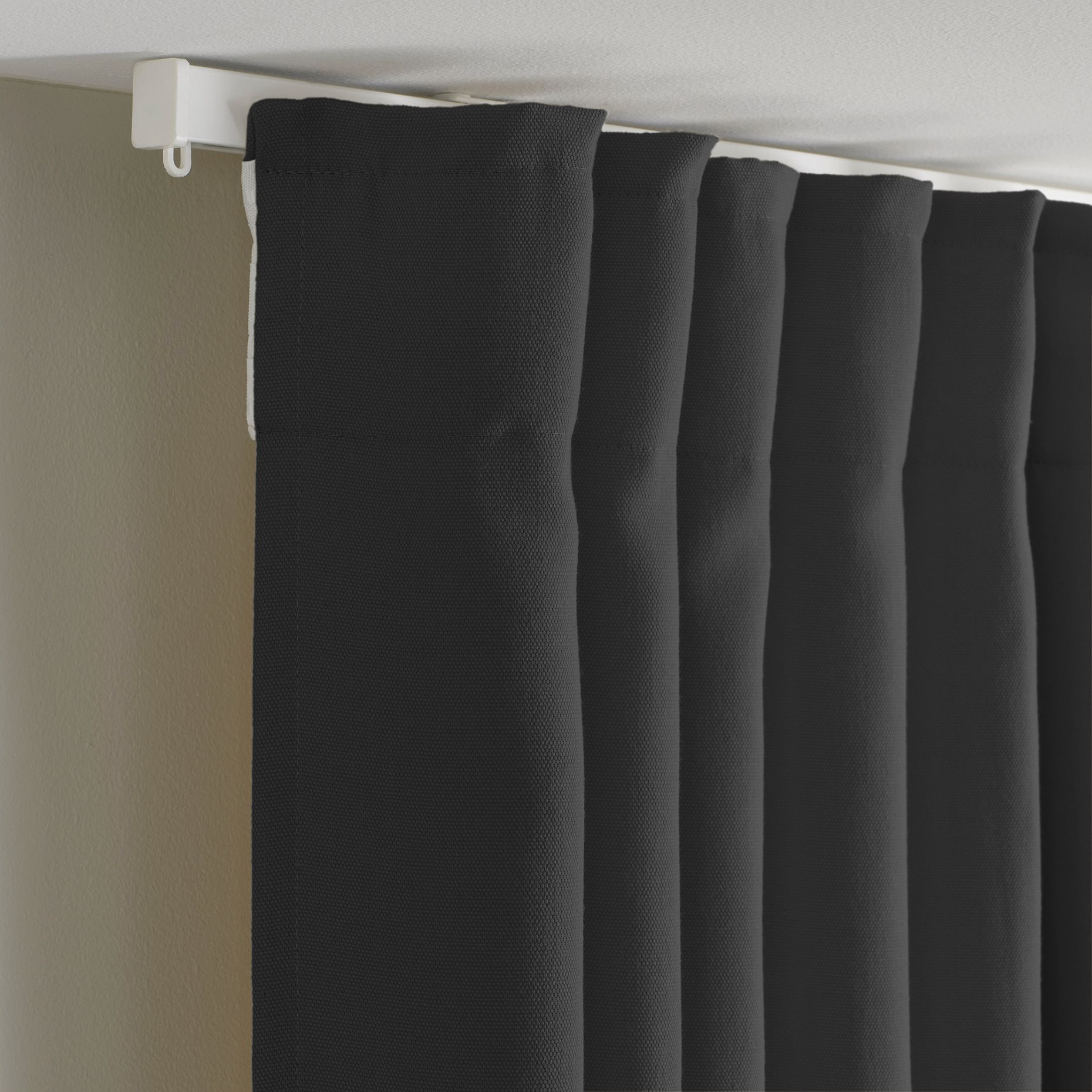 GINSTMOTT, κουρτίνα με τρέσα, 2 τεμ. 145x300 cm, 505.971.77