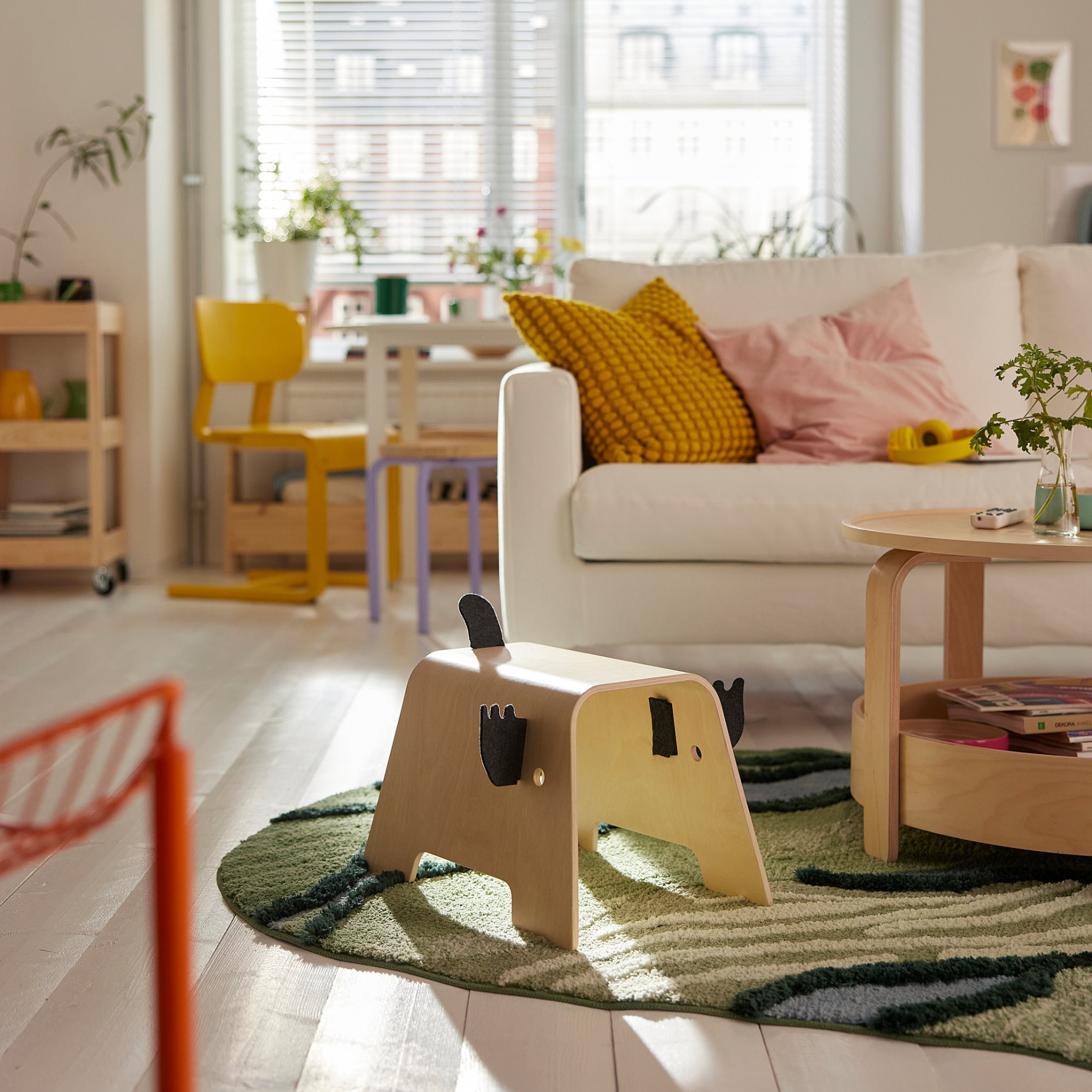 GREJSIMOJS, παιδικό σκαμπό σε σχήμα τάρανδου, 505.989.59