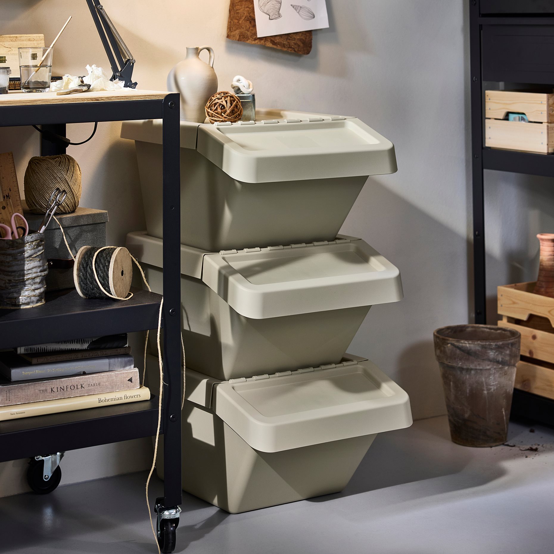 SORTERA, κάδος διαλογής απορριμμάτων με καπάκι, 37 l, 506.020.94