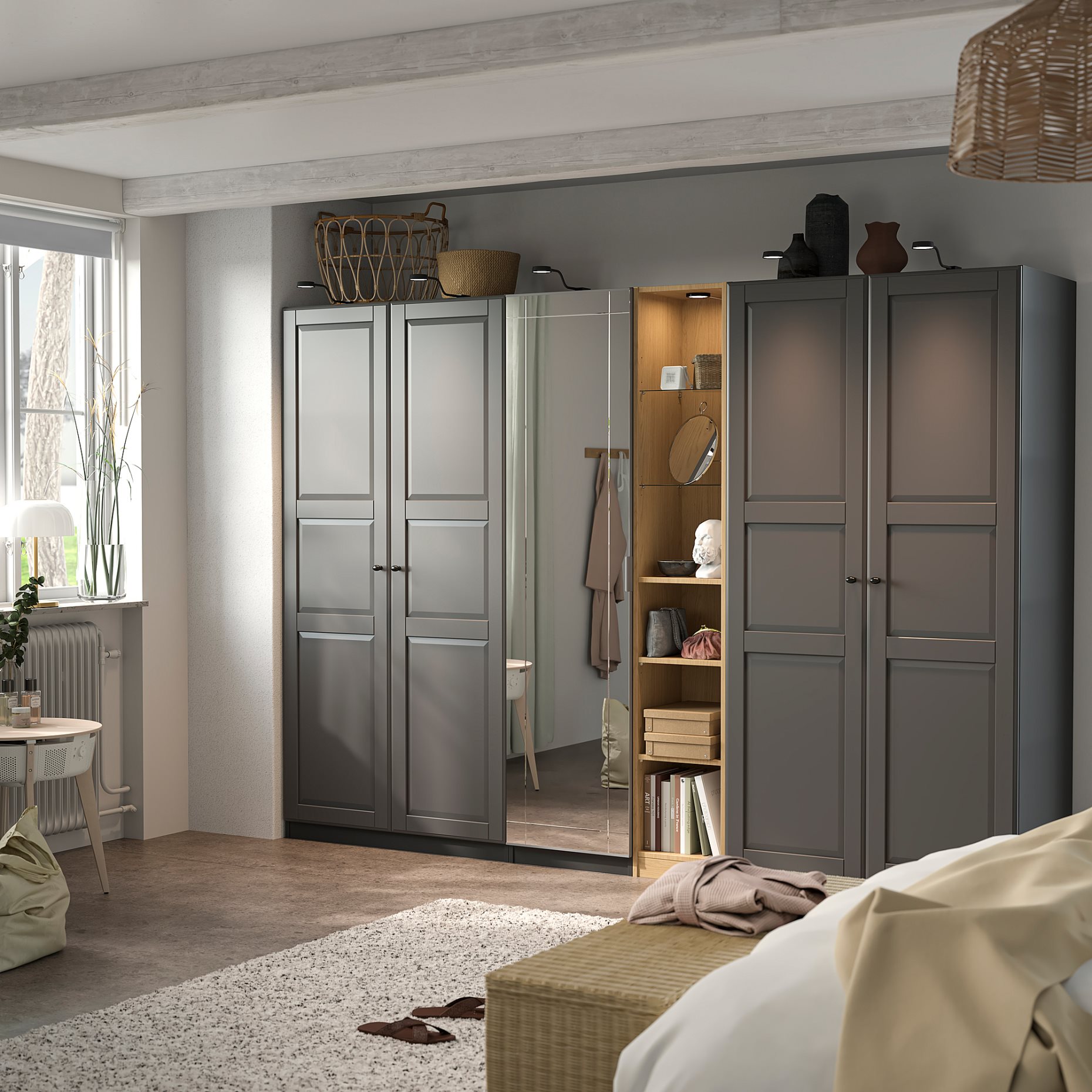 PAX, πρόσθετη μεσαία μονάδα, 35x35x201 cm, 506.038.28