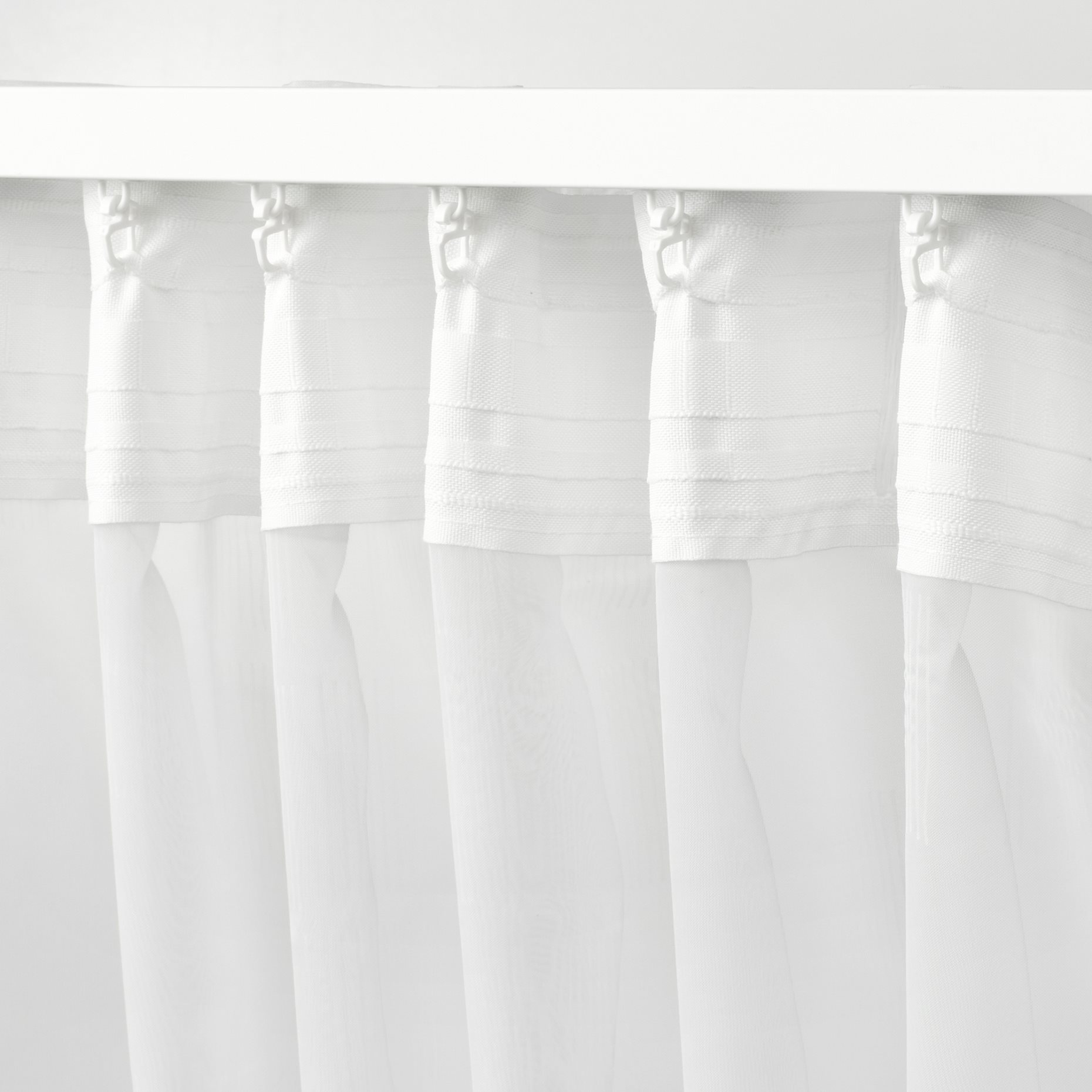 PALPLJUNGMAL, διαφανής κουρτίνα με τρέσα, 2 τεμ. 145x300 cm, 506.078.45