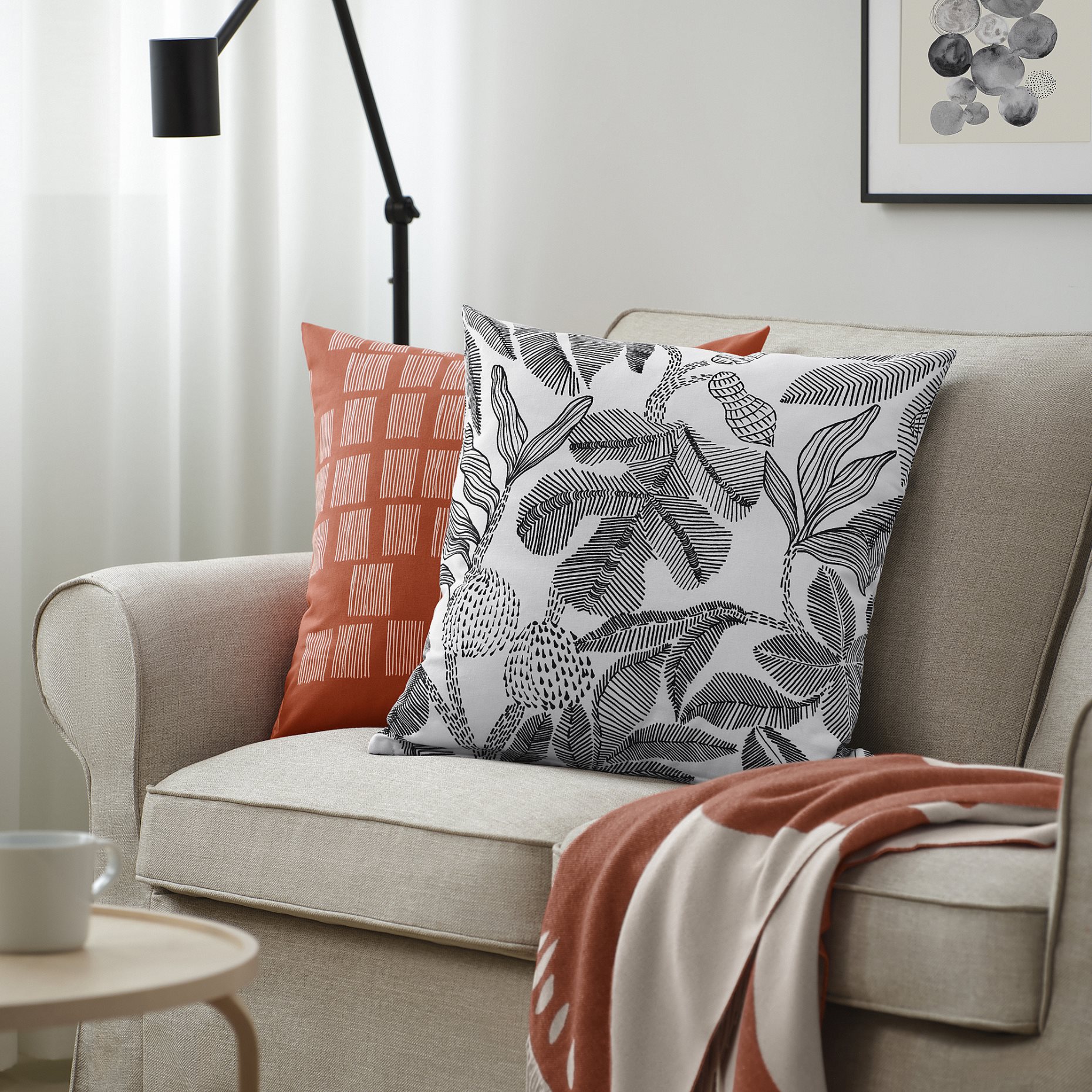 BROKDRACENA, cushion cover, 50x50 cm, 506.080.29