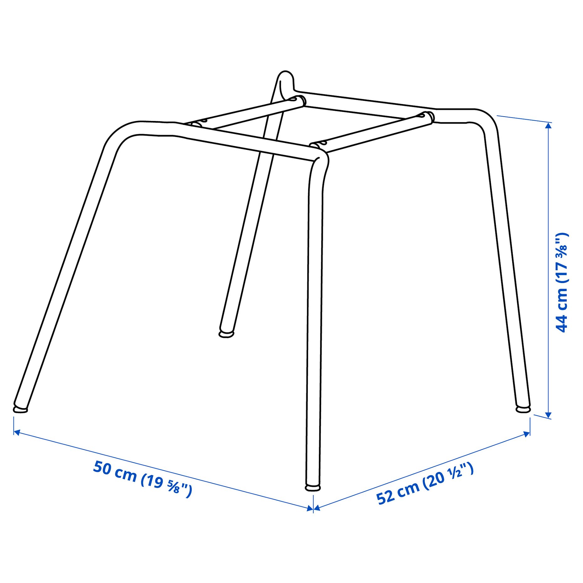 SKÅLSTA, chair underframe, 506.118.14