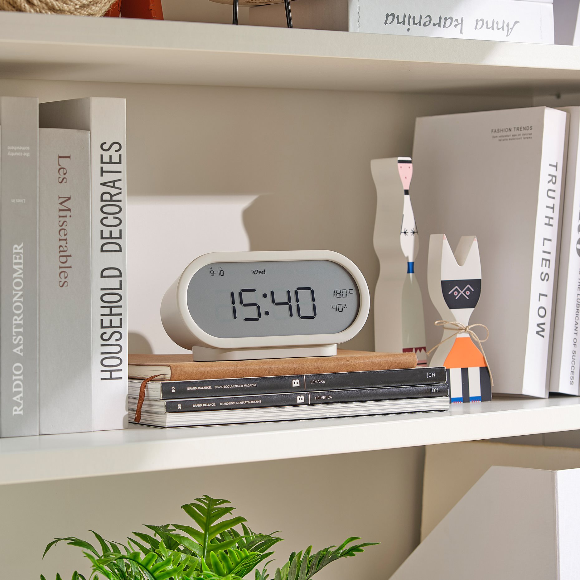 RÖDSTRÄFSE, alarm clock with hygro-thermometer, 17x8x6 cm, 506.204.70