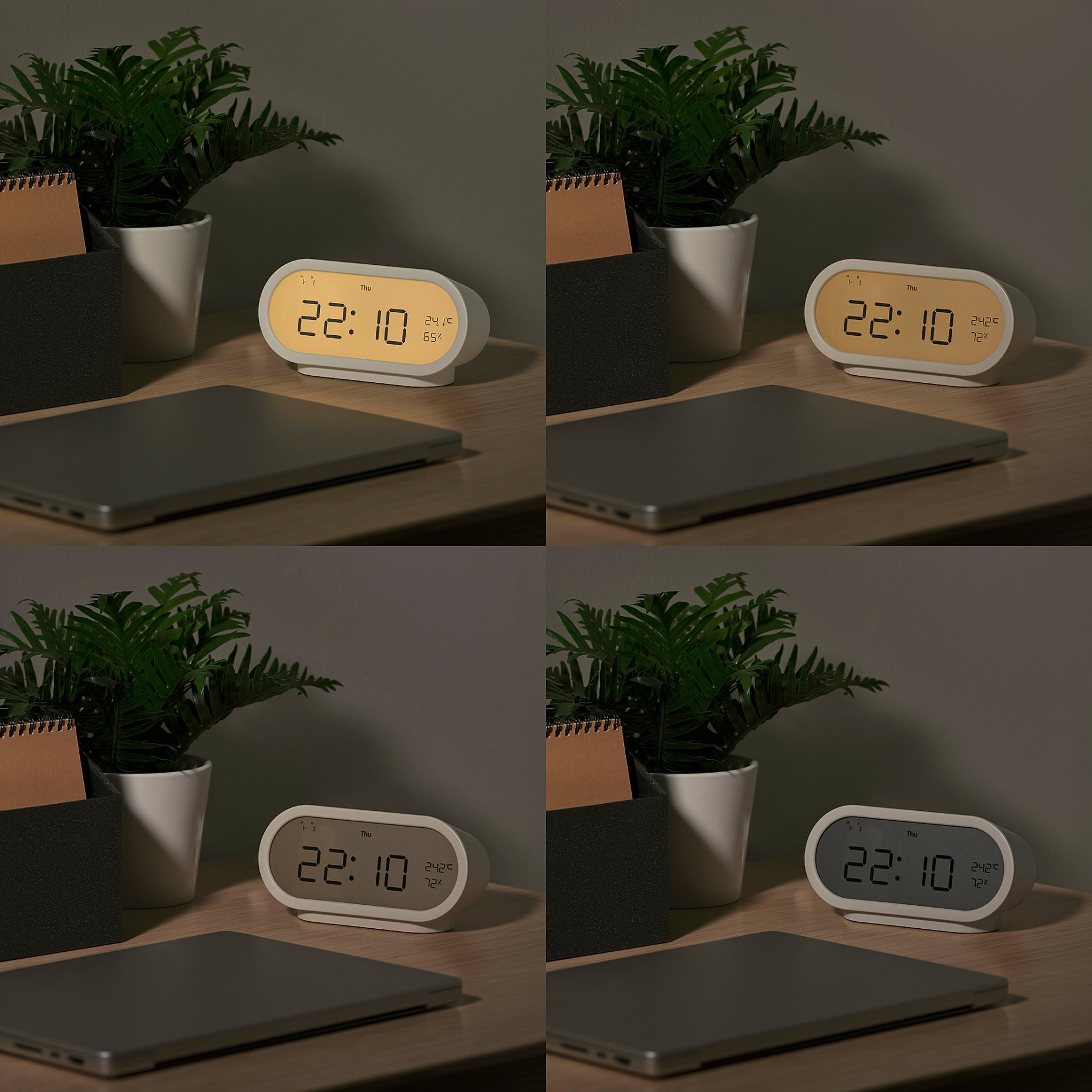 RÖDSTRÄFSE, alarm clock with hygro-thermometer, 17x8x6 cm, 506.204.70