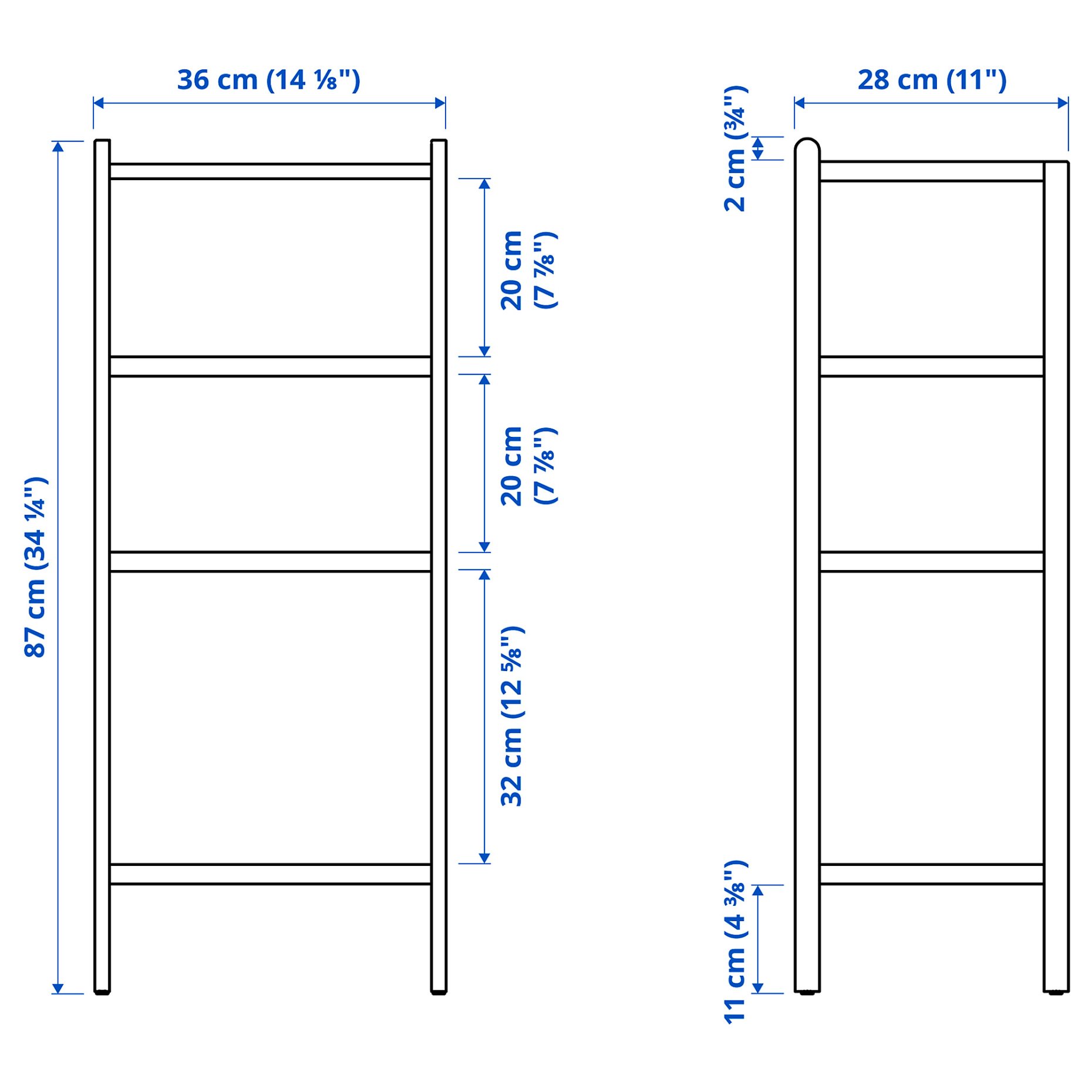 STEGESUND, shelf unit, 36x28x87 cm, 506.320.10