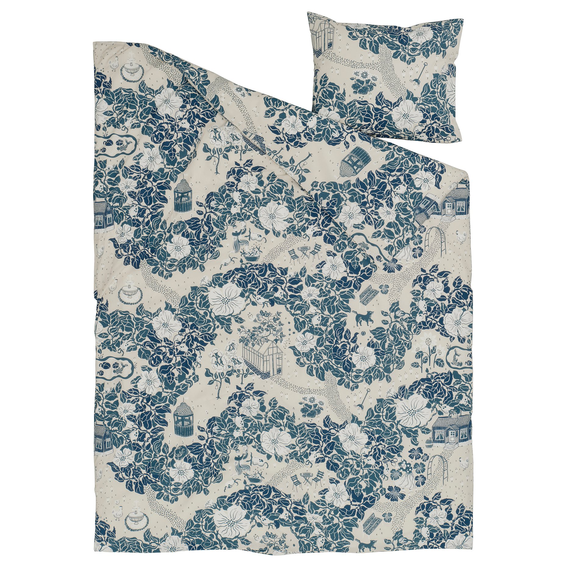 PJÄXE, duvet cover and pillowcase, 150x200/50x60 cm, 506.369.37