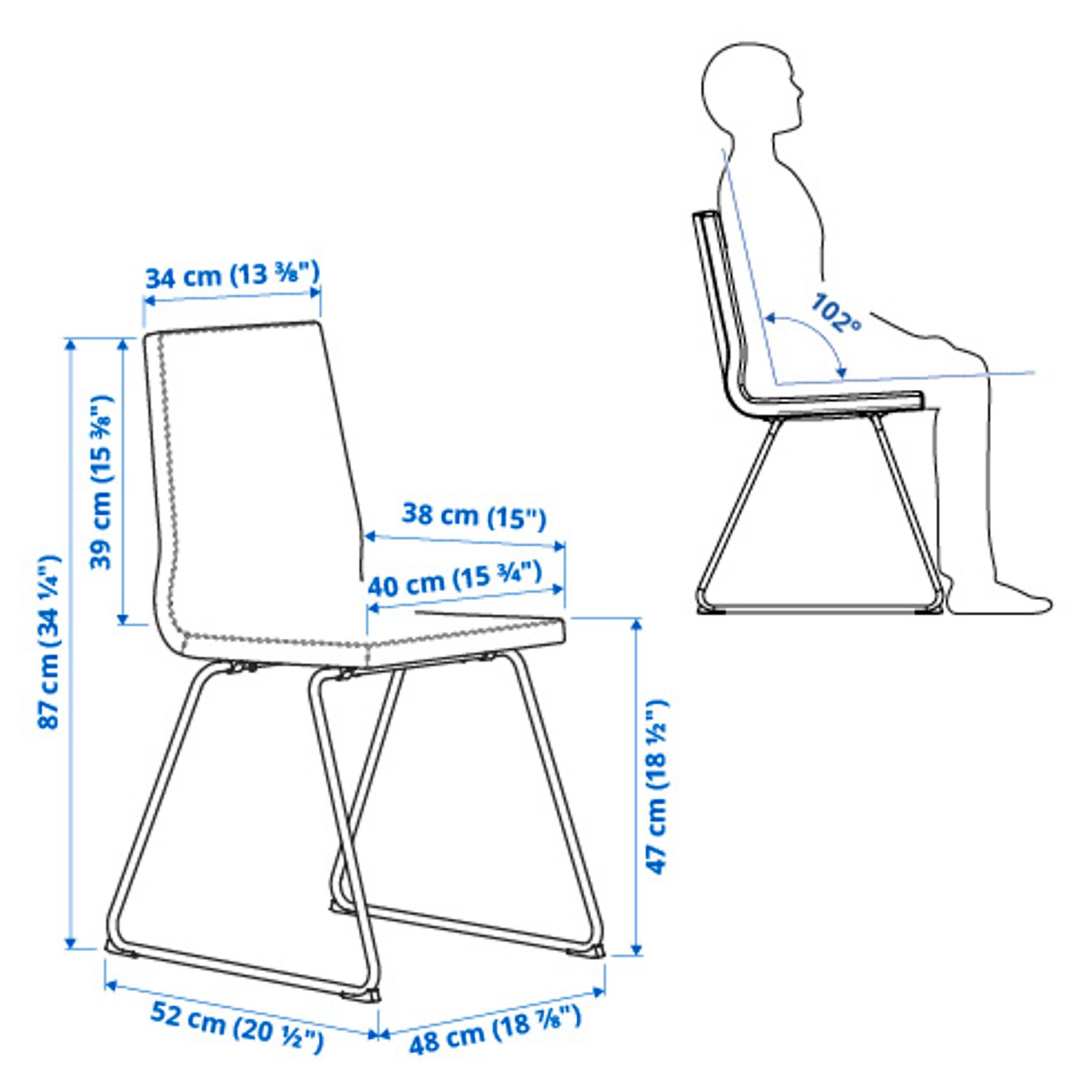 DOCKSTA/LILLANAS, τραπέζι και 4 καρέκλες, 103 cm, 594.951.17