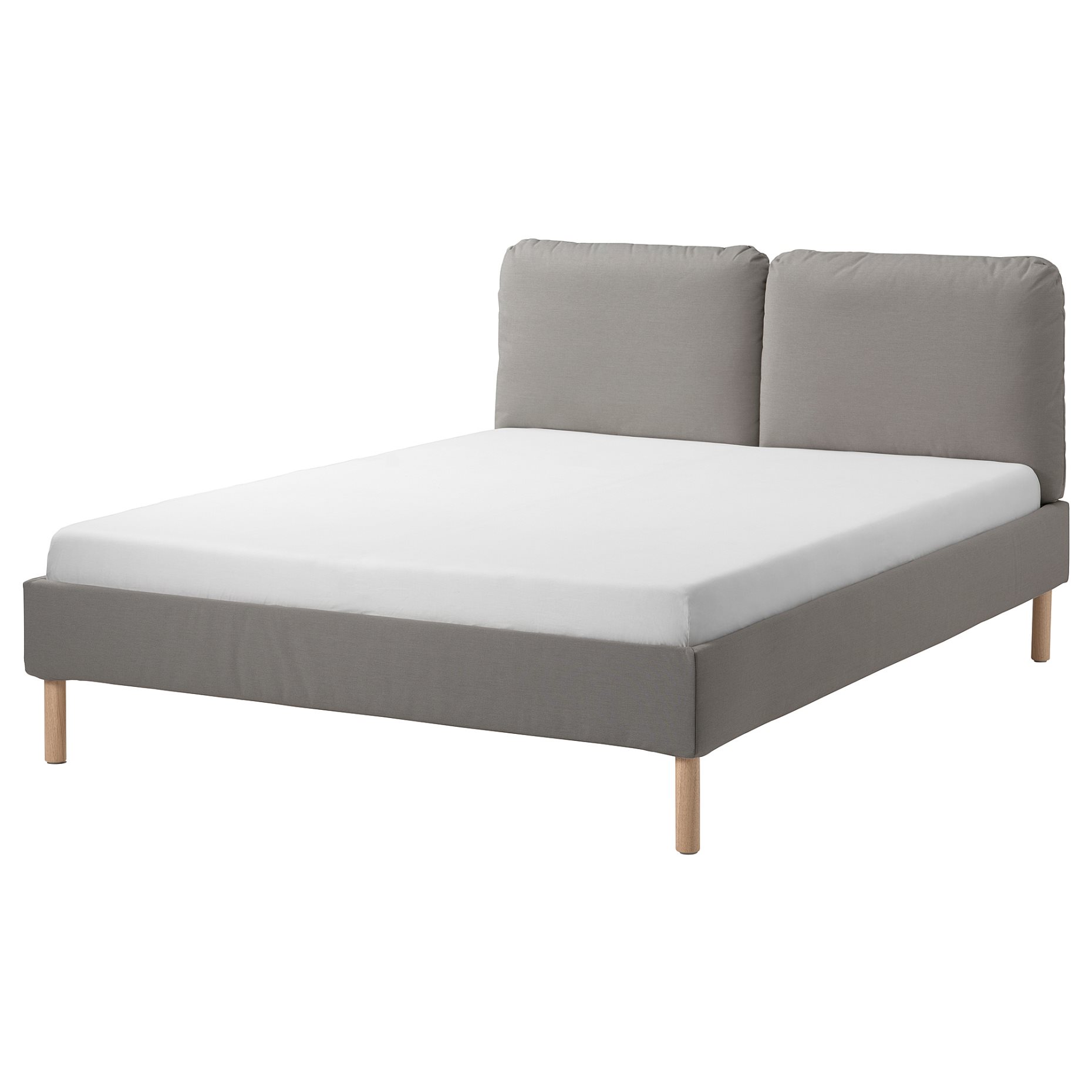 SAGESUND, upholstered bed frame, 140x200 cm, 594.965.36