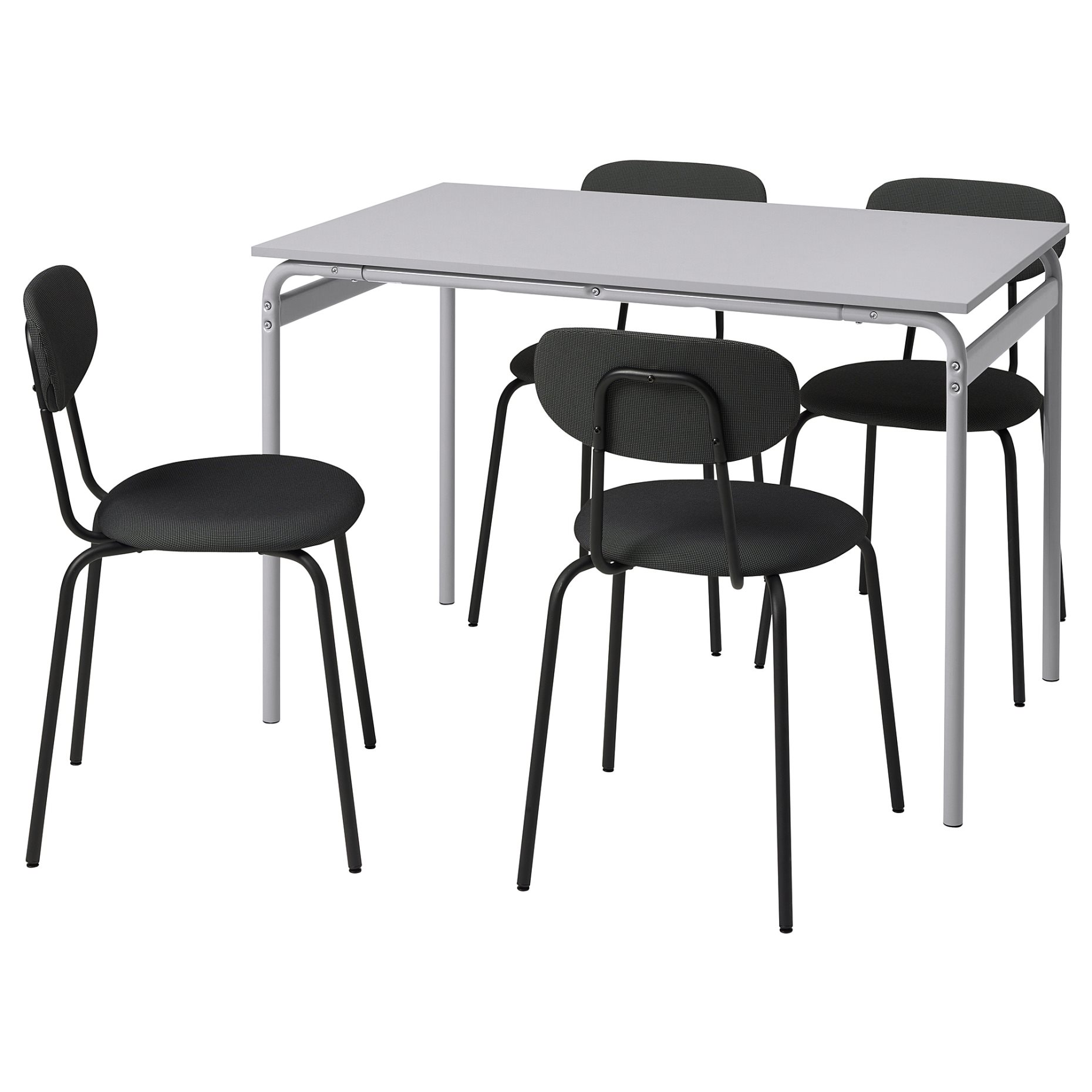 GRASALA/OSTANO, table and 4 chairs, 110 cm, 594.972.82