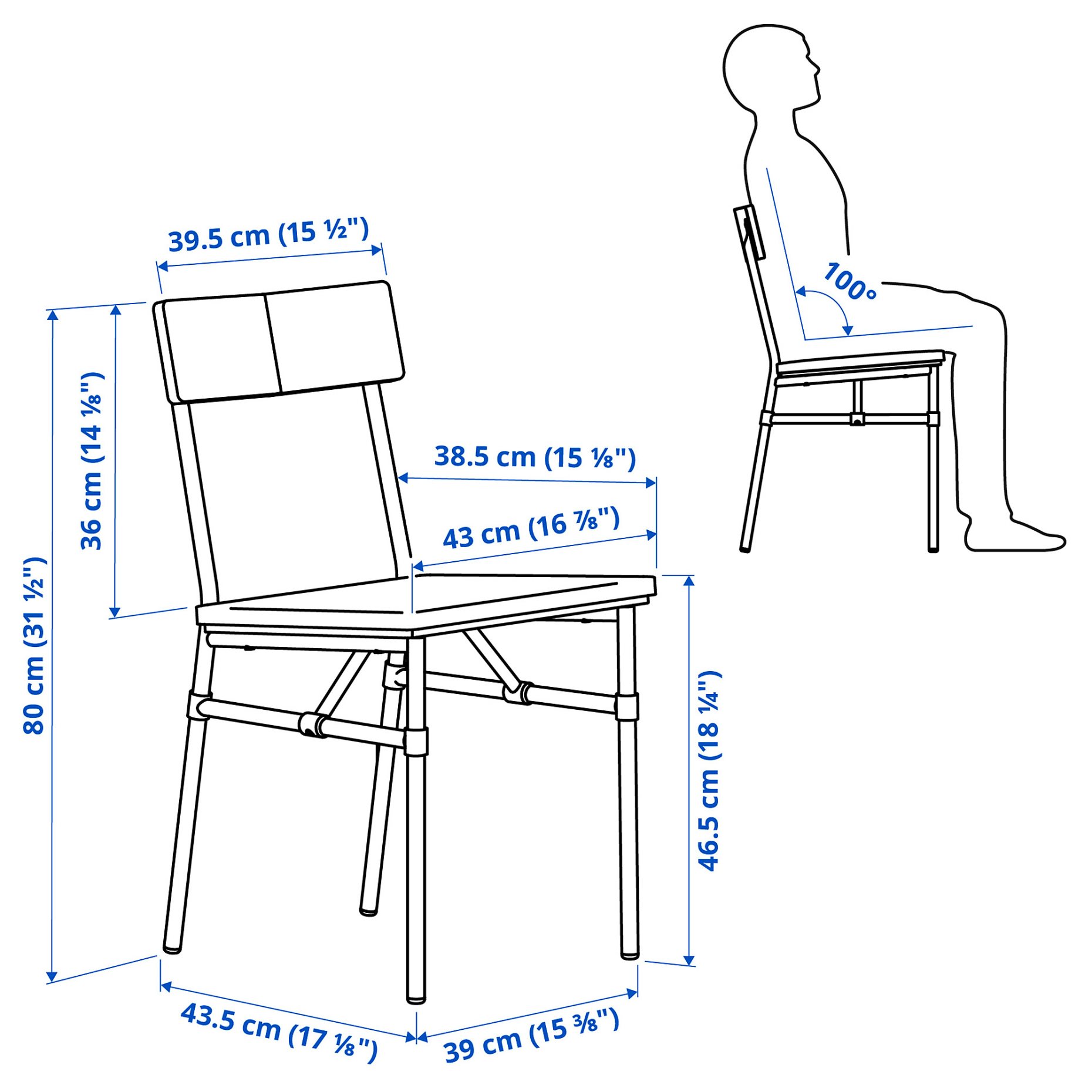 GRÖTÅN/GRÖTÅN, table and 4 chairs, 105 cm, 596.174.30