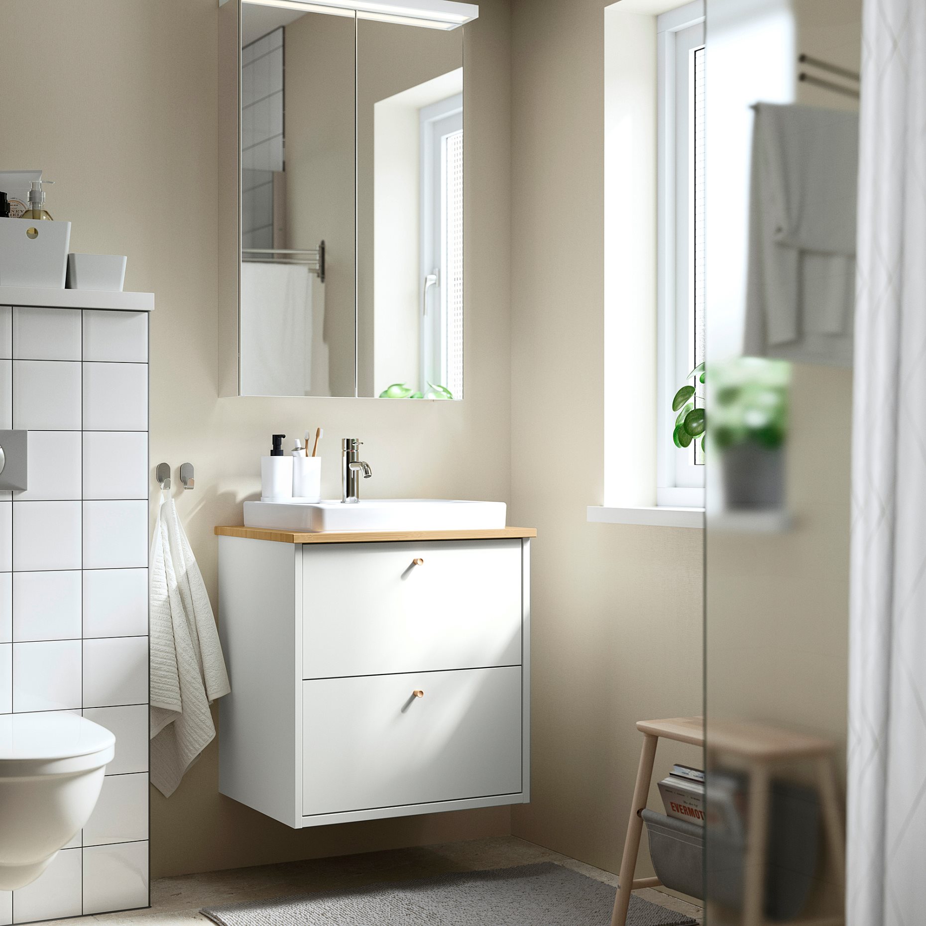 HAVBACK/ORRSJON, wash-stand with drawers/wash-basin, 62x49x71, 596.293.72