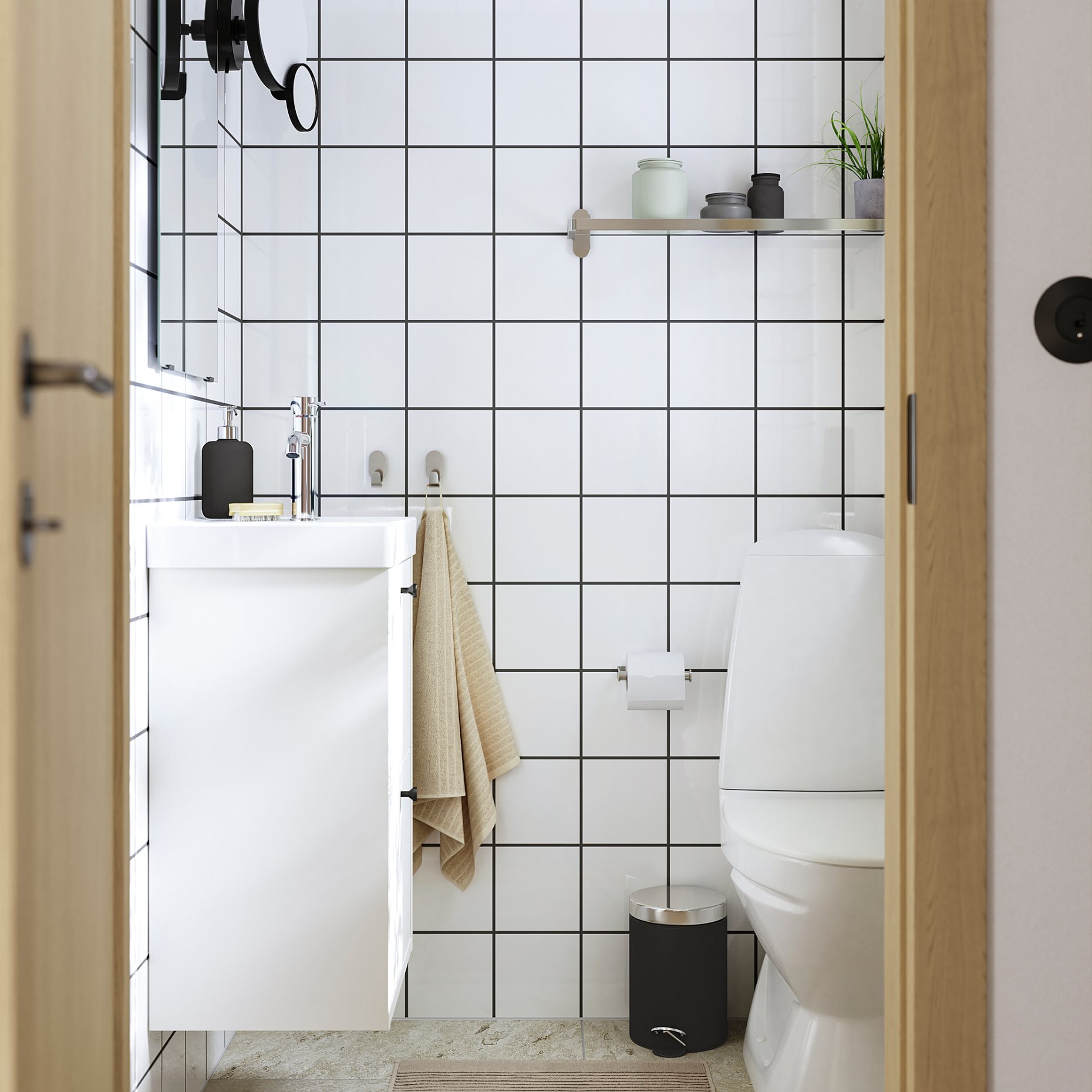 HAVBACK/ORRSJON, wash-stand with drawers/wash-basin, 42x34x69 cm, 596.293.91