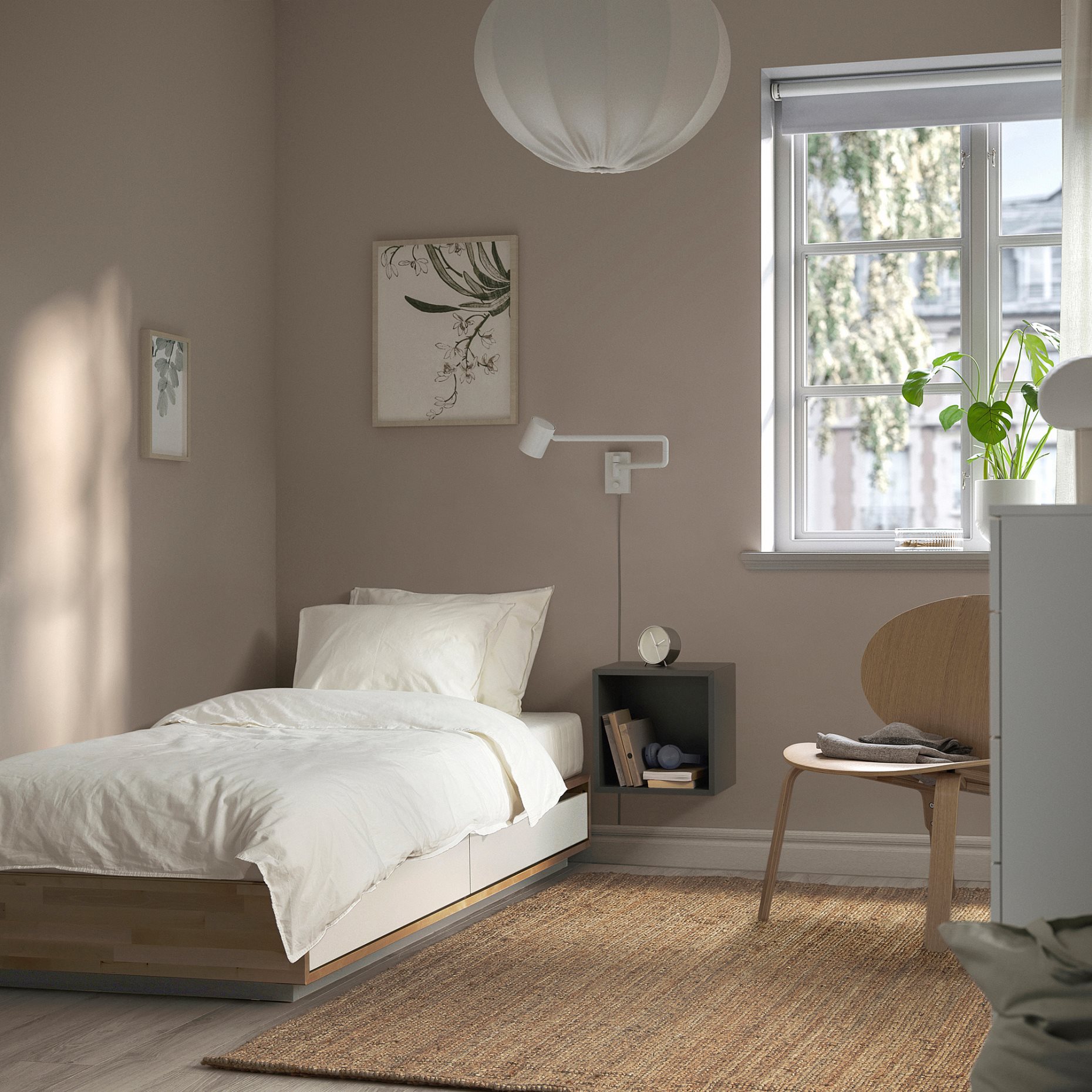 MANDAL, κρεβάτι με αποθηκευτικό χώρο, 90x200 cm, 602.446.08