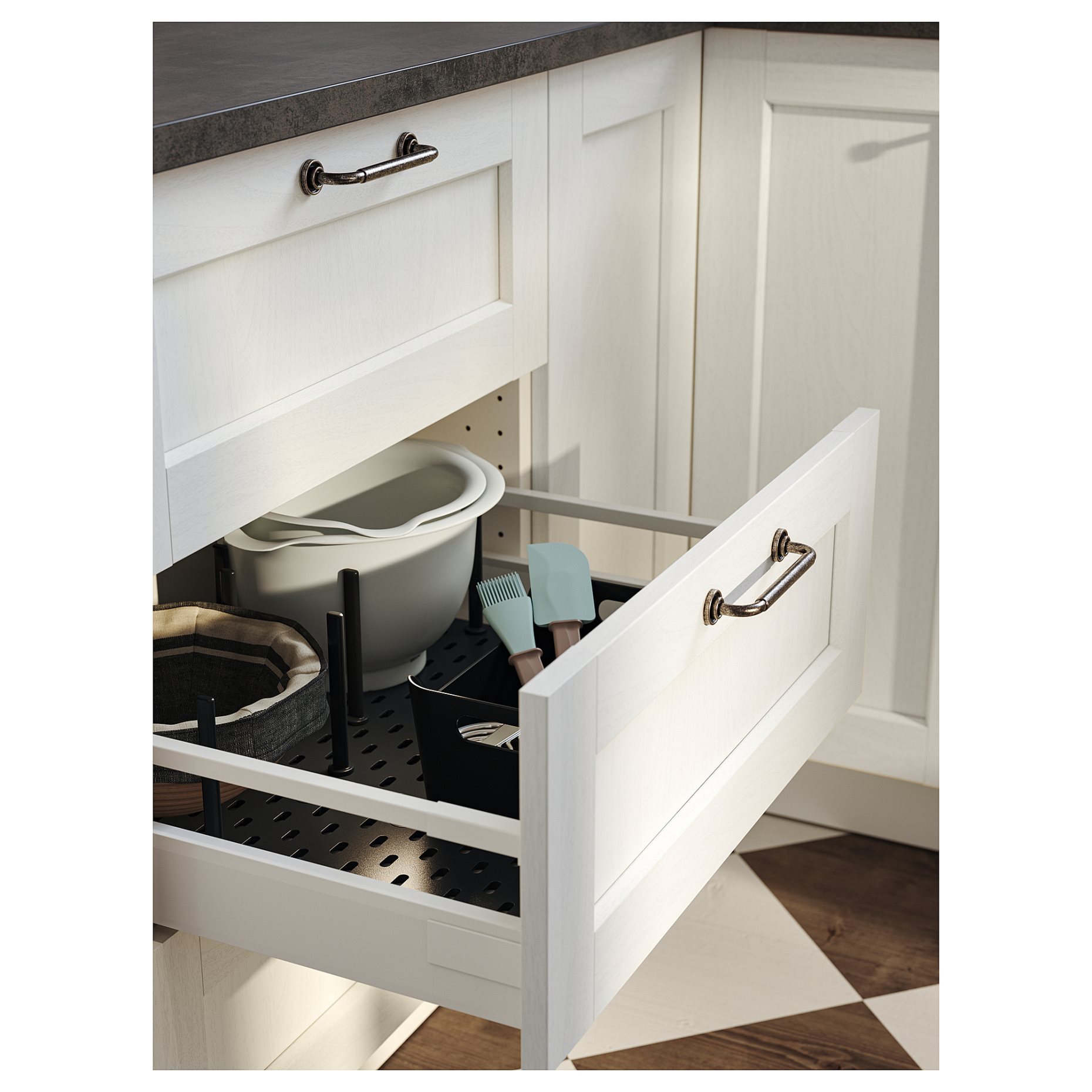 UPPDATERA, pegboard drawer organiser, 60 cm, 604.600.08