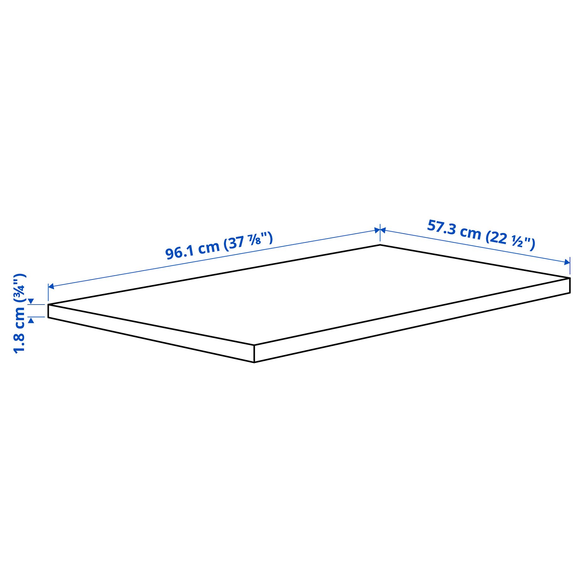 KOMPLEMENT, shelf, 100x58 cm, 605.091.42