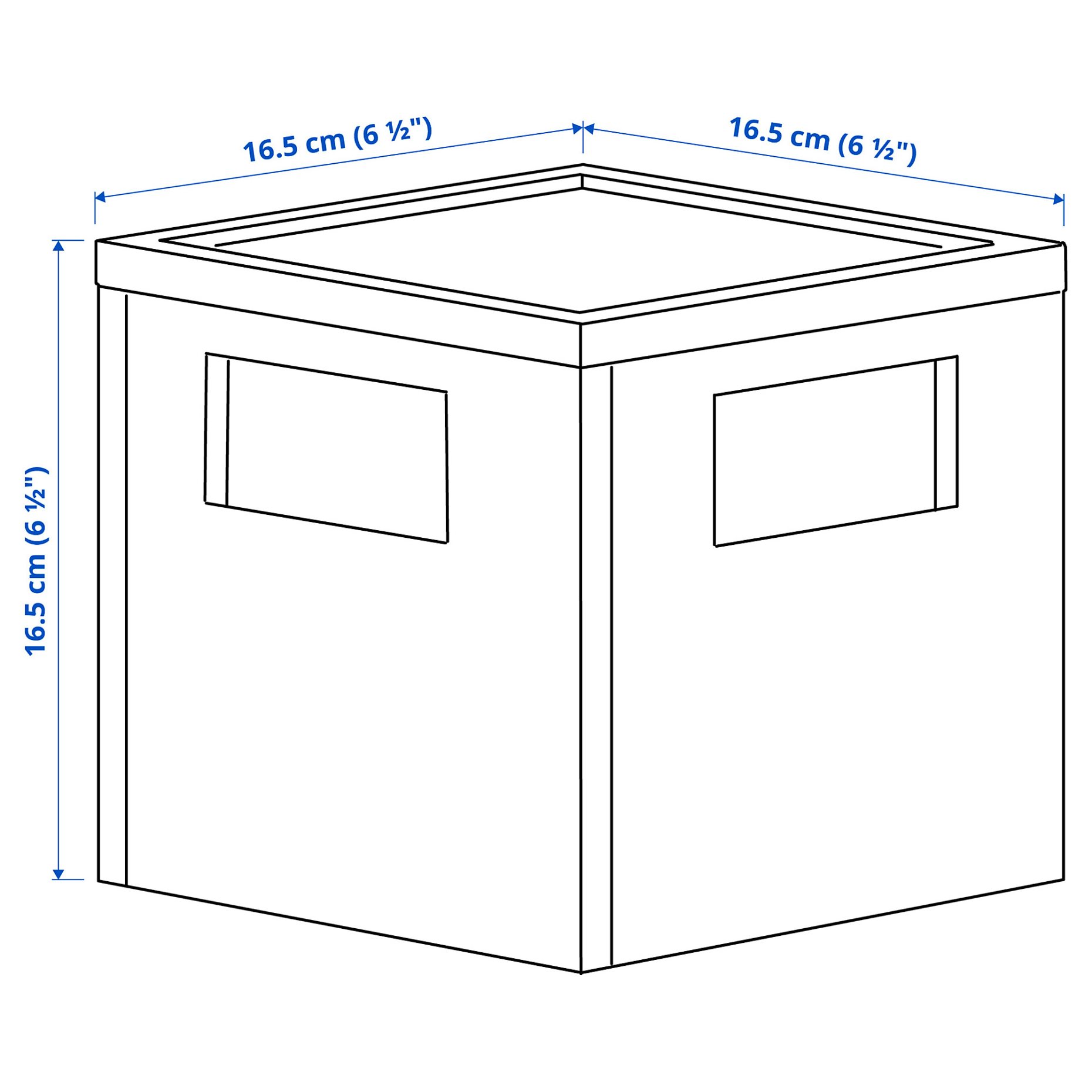 PANSARTAX, storage box with lid, 16.5x16.5x16.5 cm, 605.150.20