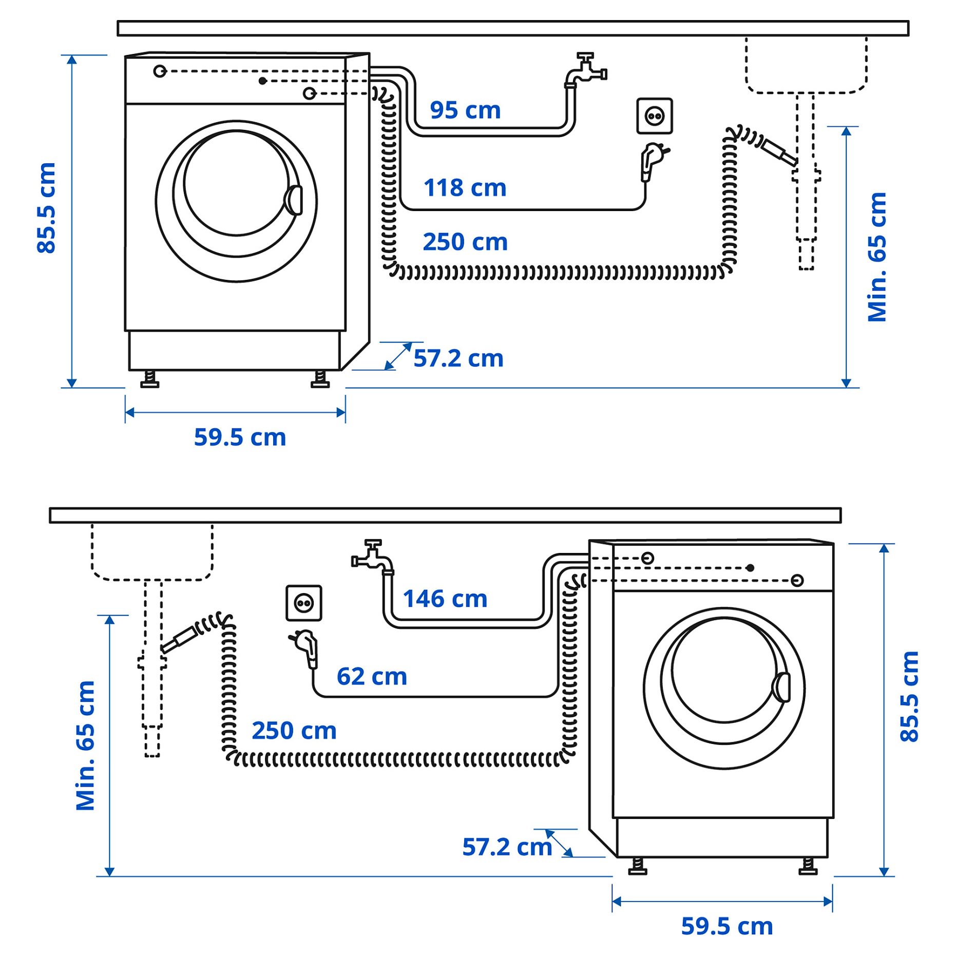 UDDARP, πλυντήριο ρούχων/IKEA 300, 7 kg, 605.237.65