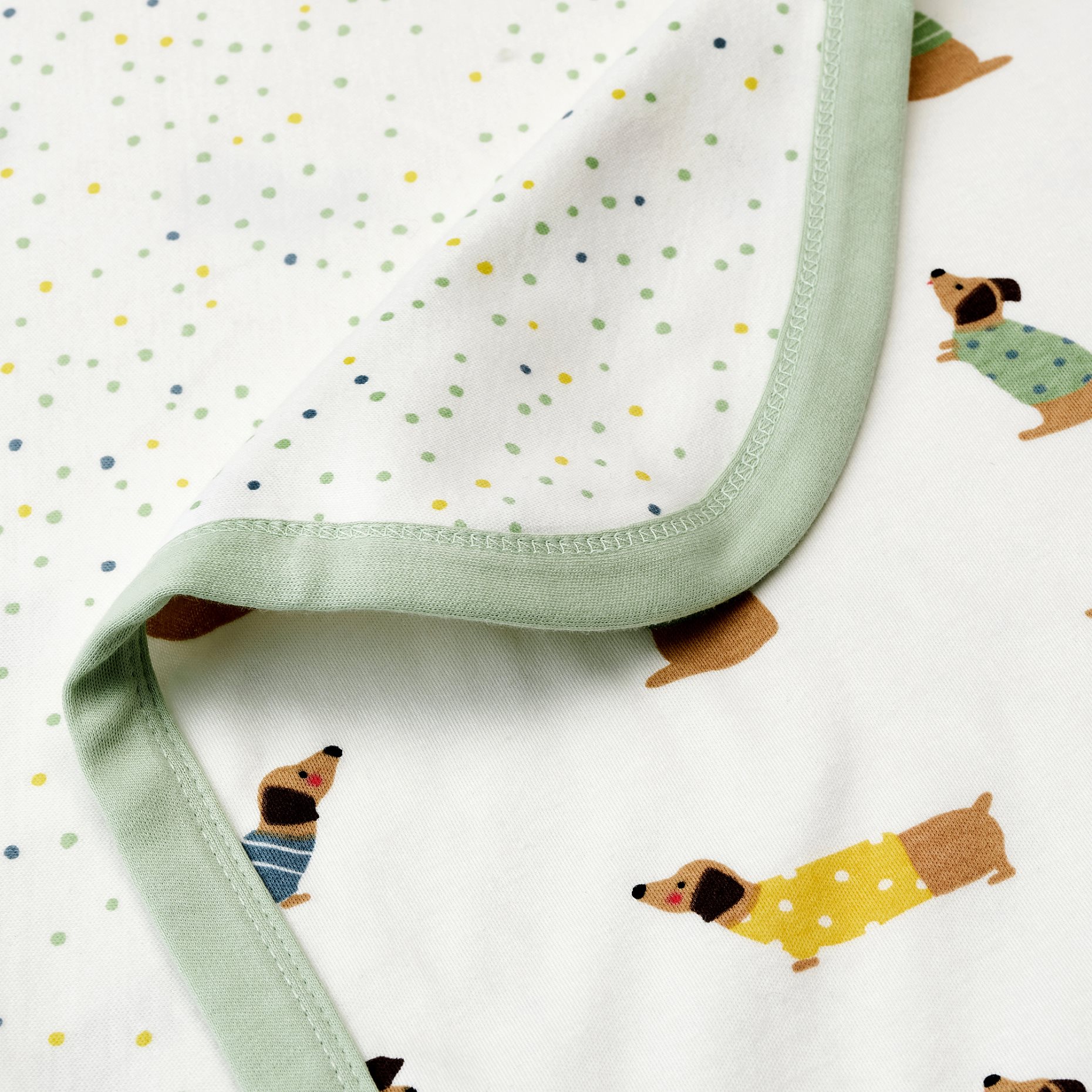 DRÖMSLOTT, blanket/puppy pattern/dot, 80x100 cm, 605.263.73