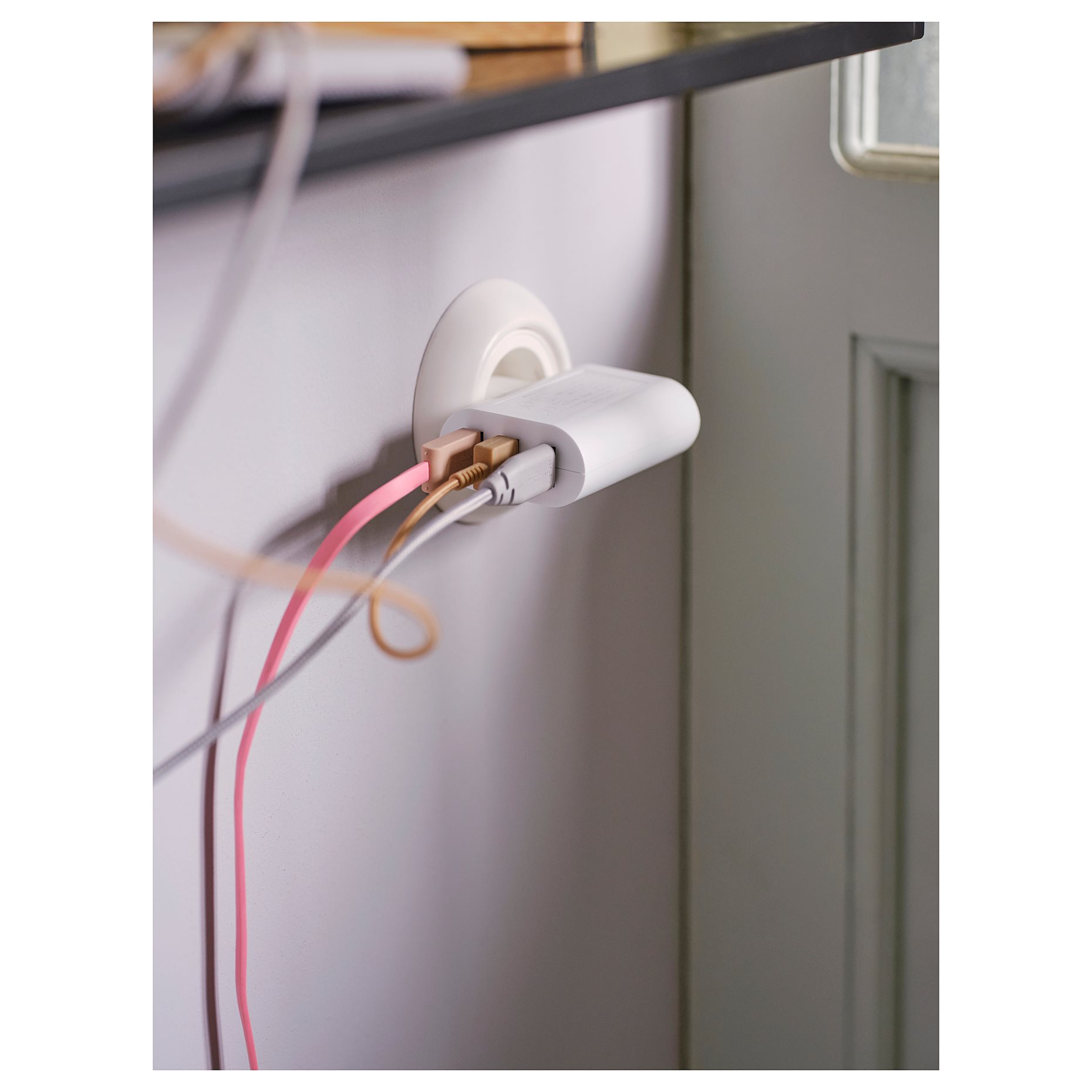 SMÅHAGEL, φορτιστής USB με 3 θύρες, 605.391.77