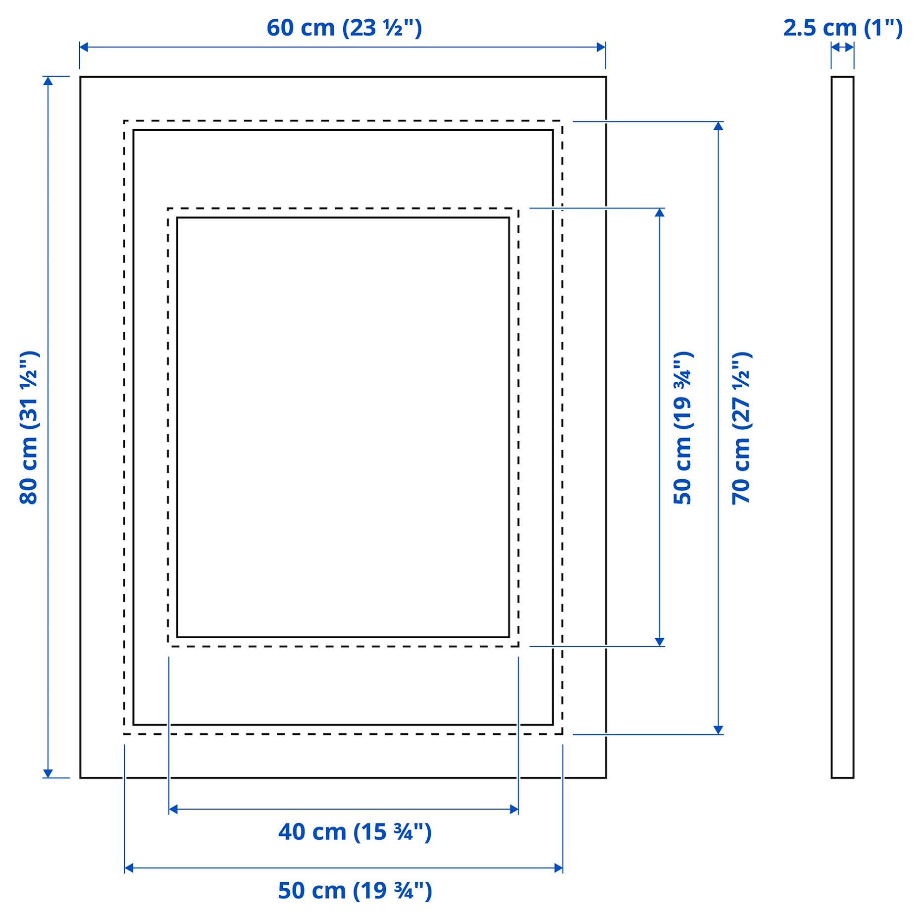 PLOMMONTRÄD, frame, 50x70 cm, 605.595.37