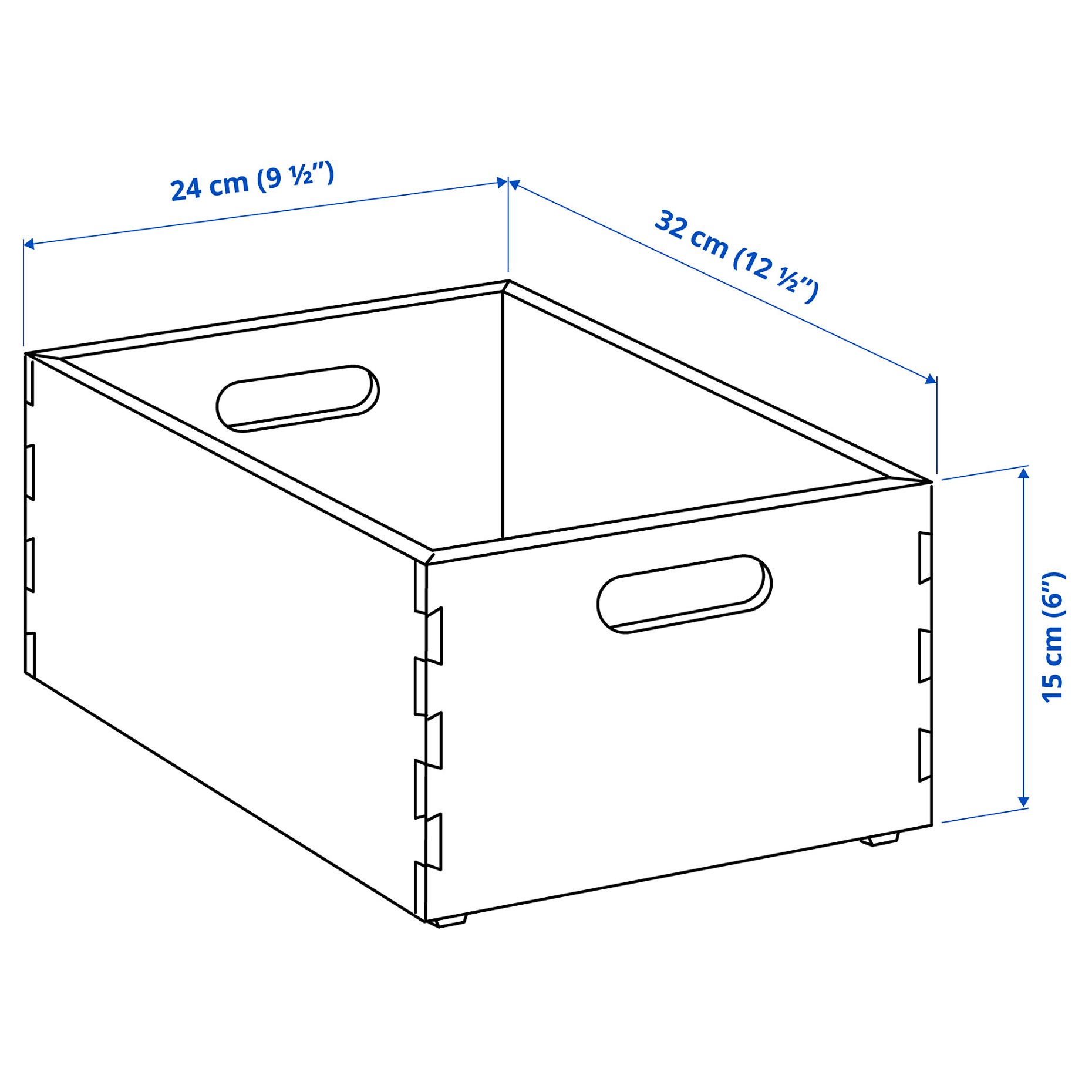 UPPDATERA, storage box, 24x32x15 cm, 605.717.80