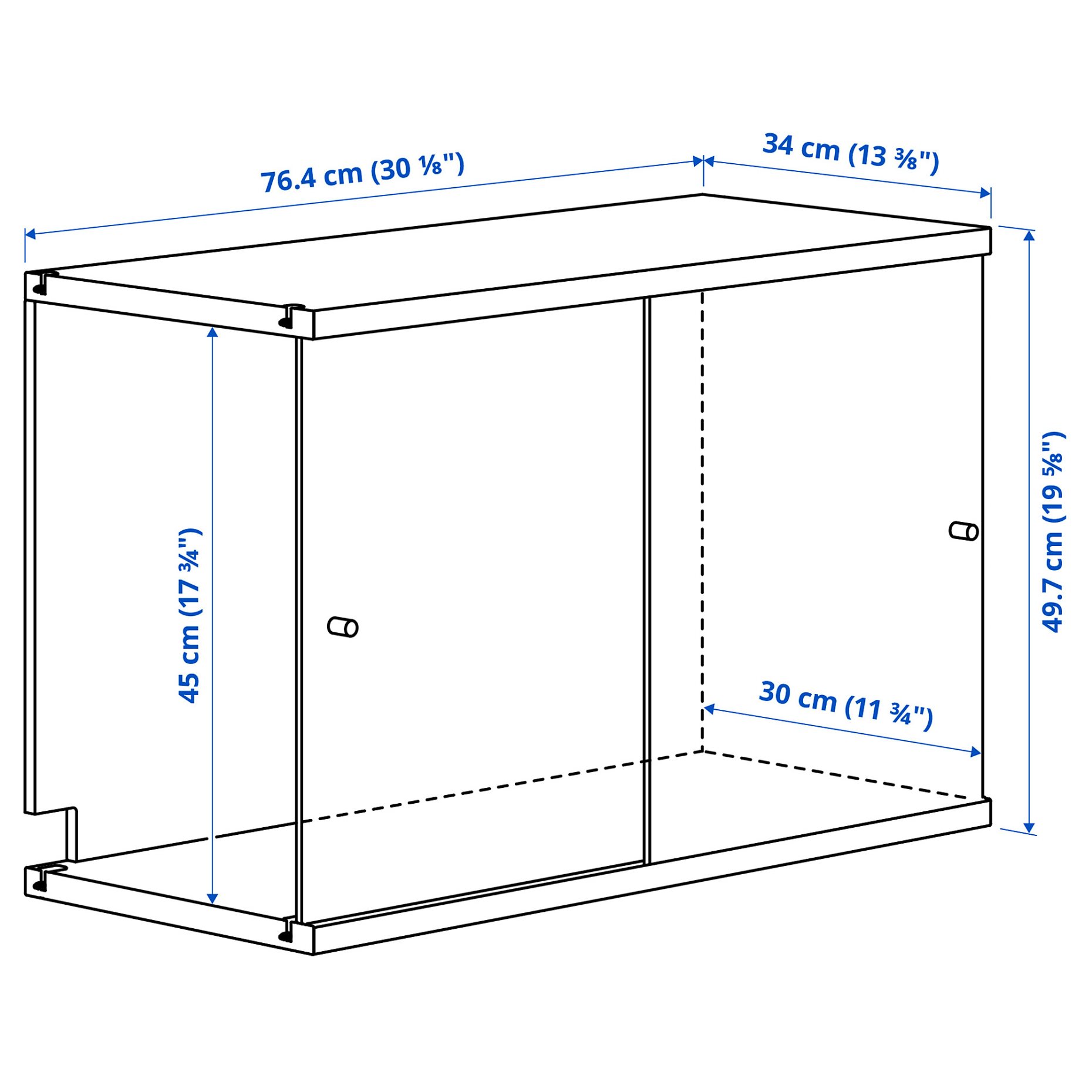 LÅDMAKARE, cabinet with sliding doors, 605.847.25