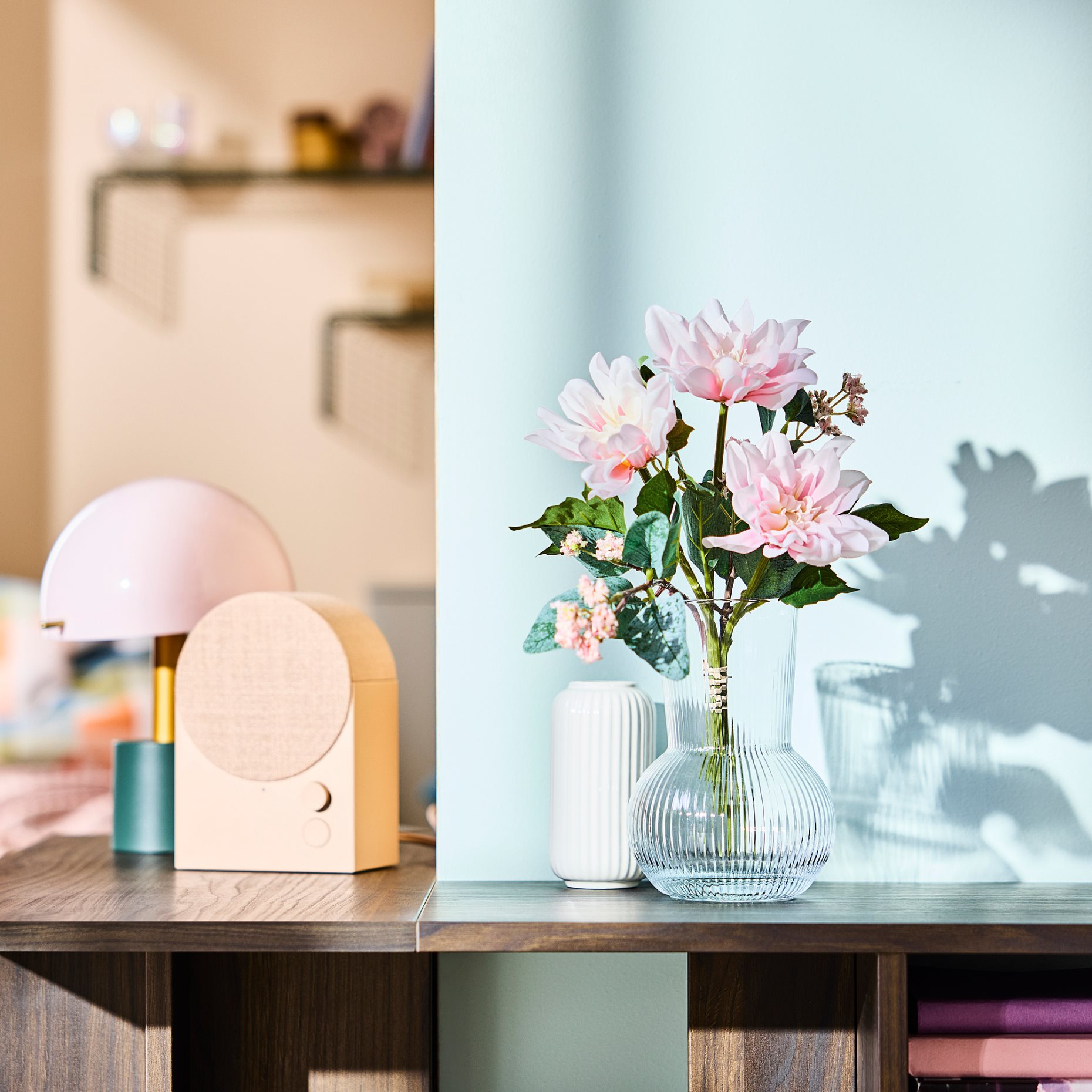 SMYCKA, τεχνητό λουλούδι/εσωτερικού/εξωτερικού χώρου/Ντάλια, 30 cm, 605.871.73