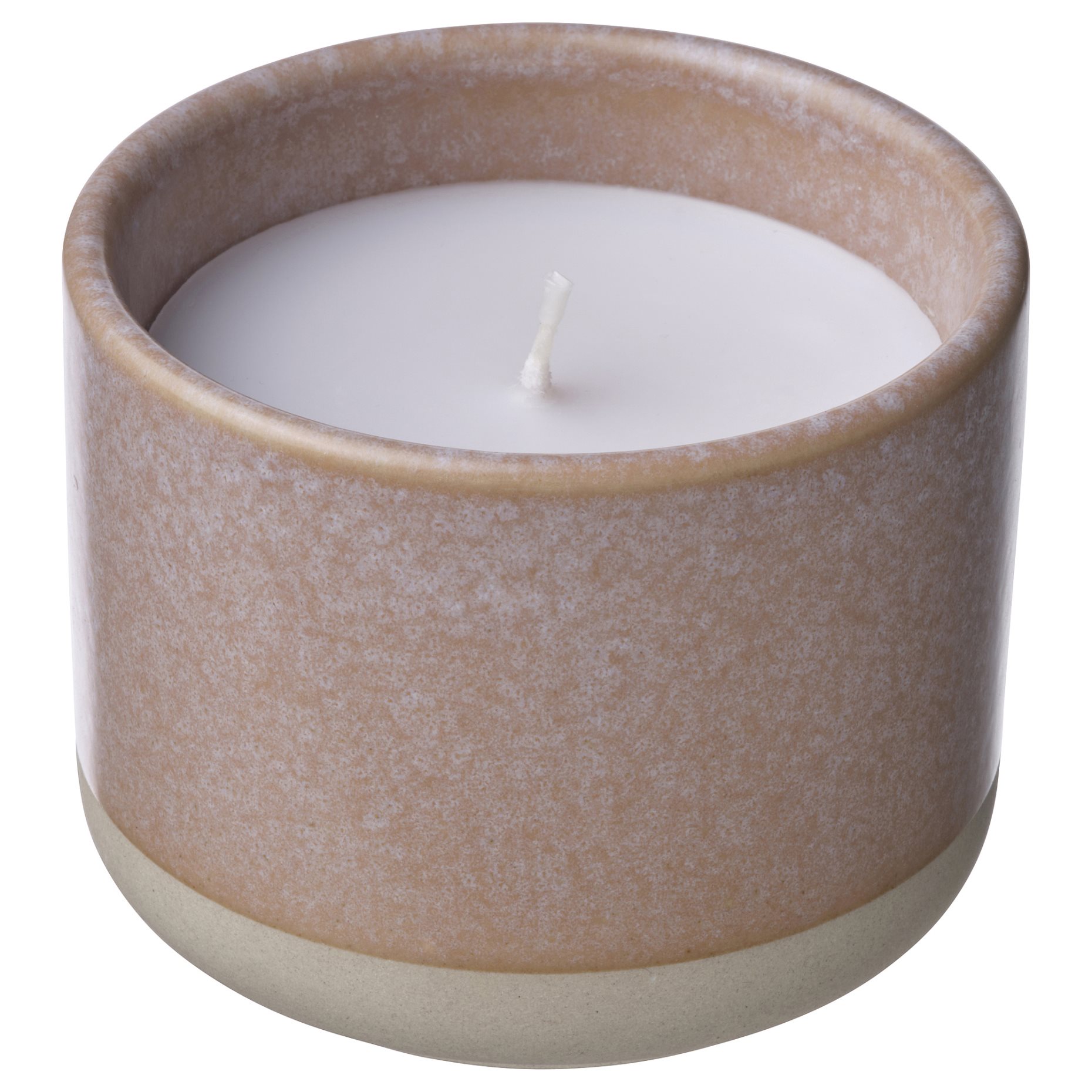 LUGNARE, scented candle in ceramic jar/Jasmine, 25 hr, 605.943.00