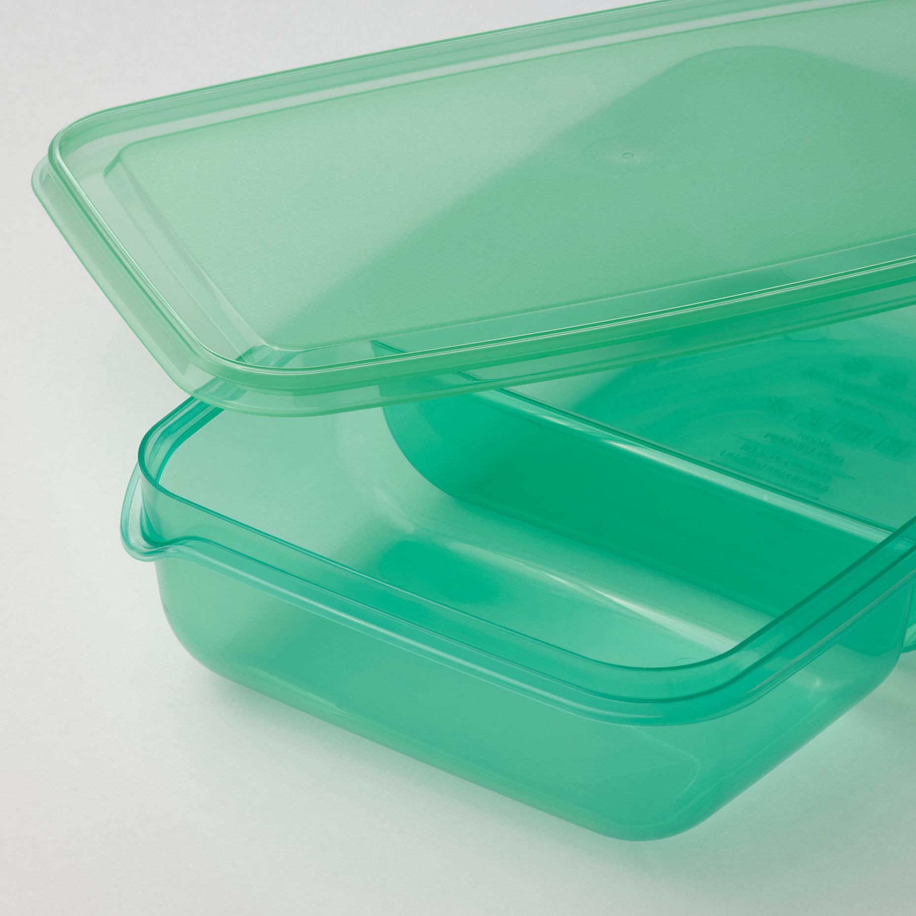 PRUTA, sandwich container with lid/2 pack, 22x14x5 cm, 605.967.09