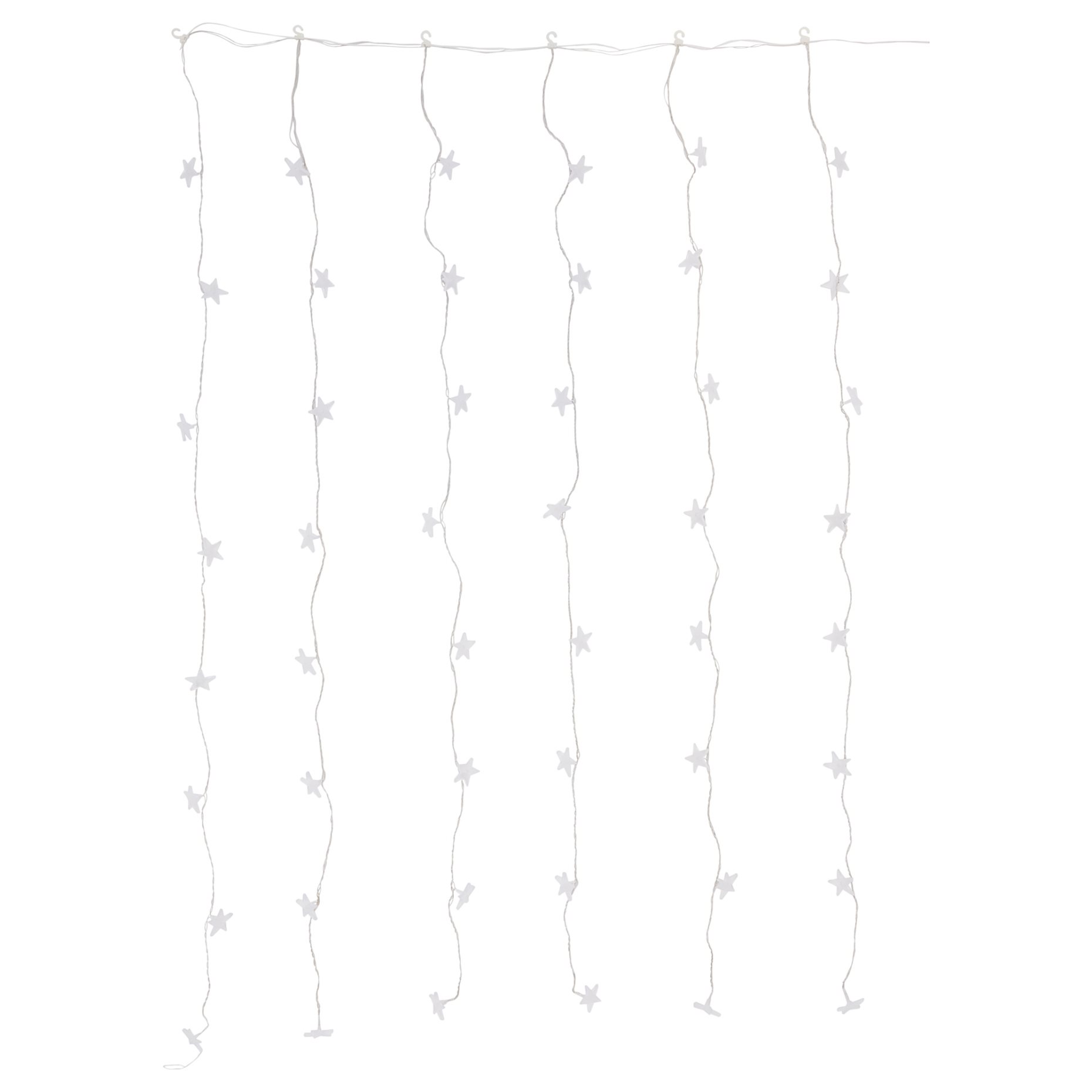 VINTERFINT, κουρτίνα με ενσωματωμένο φωτισμό LED/48 λαμπτήρες, εξωτερικού χώρου/αστέρι, 605.990.91