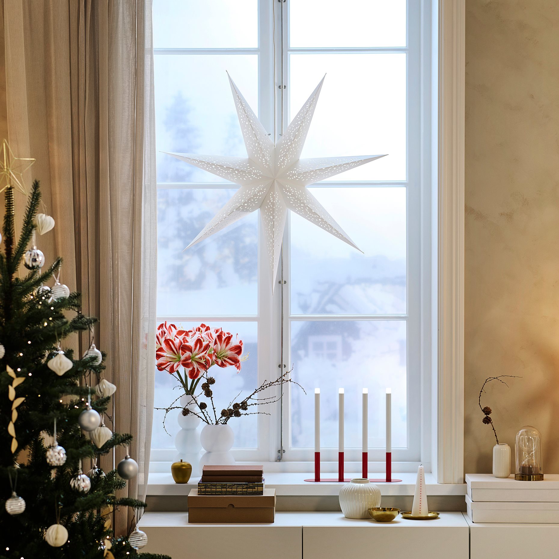 STRÅLA, καπέλο φωτιστικού δαντέλα , 90 cm, 606.009.85