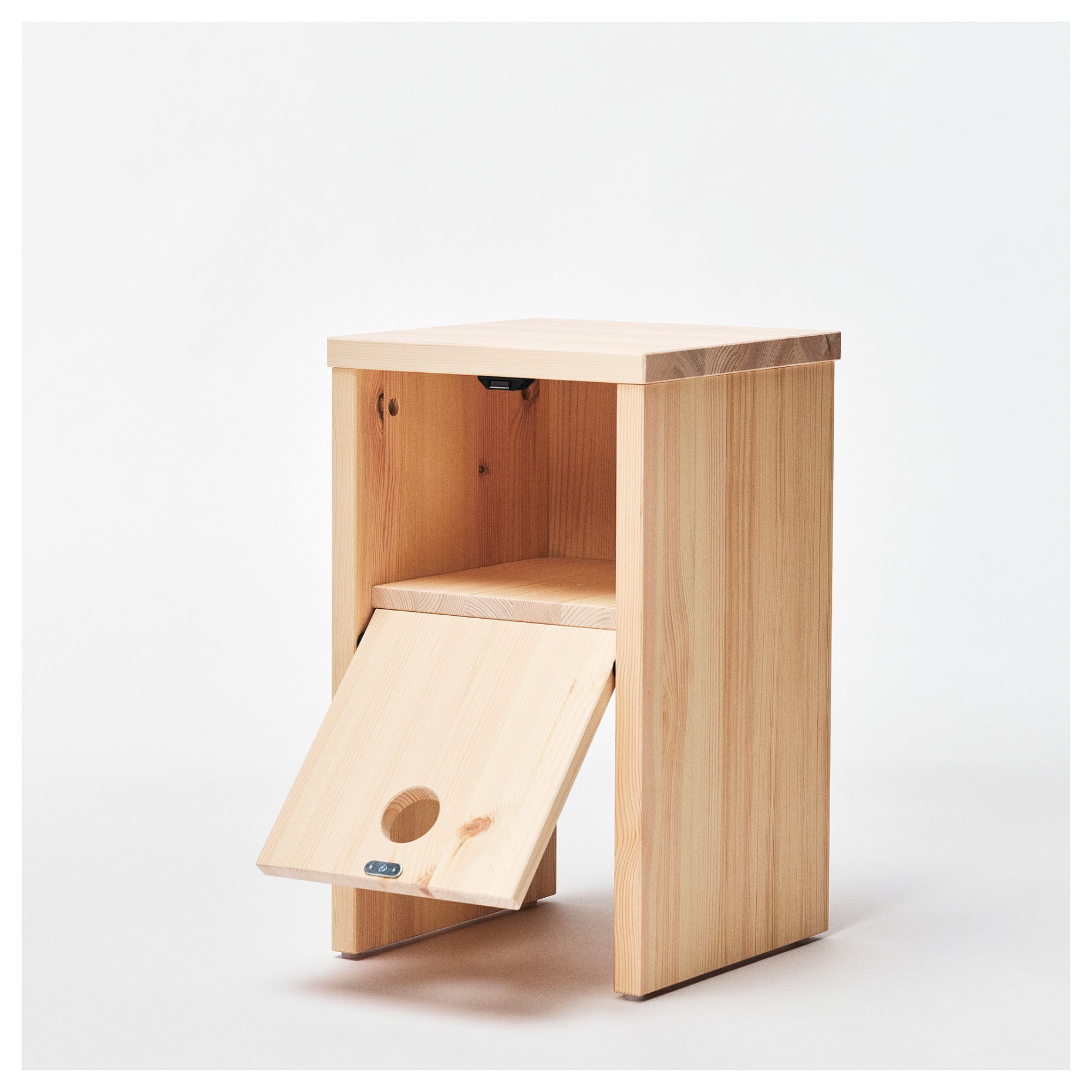 IKEA PS 2026, bedside table with flip-down door, 30x30x50 cm, 606.199.42