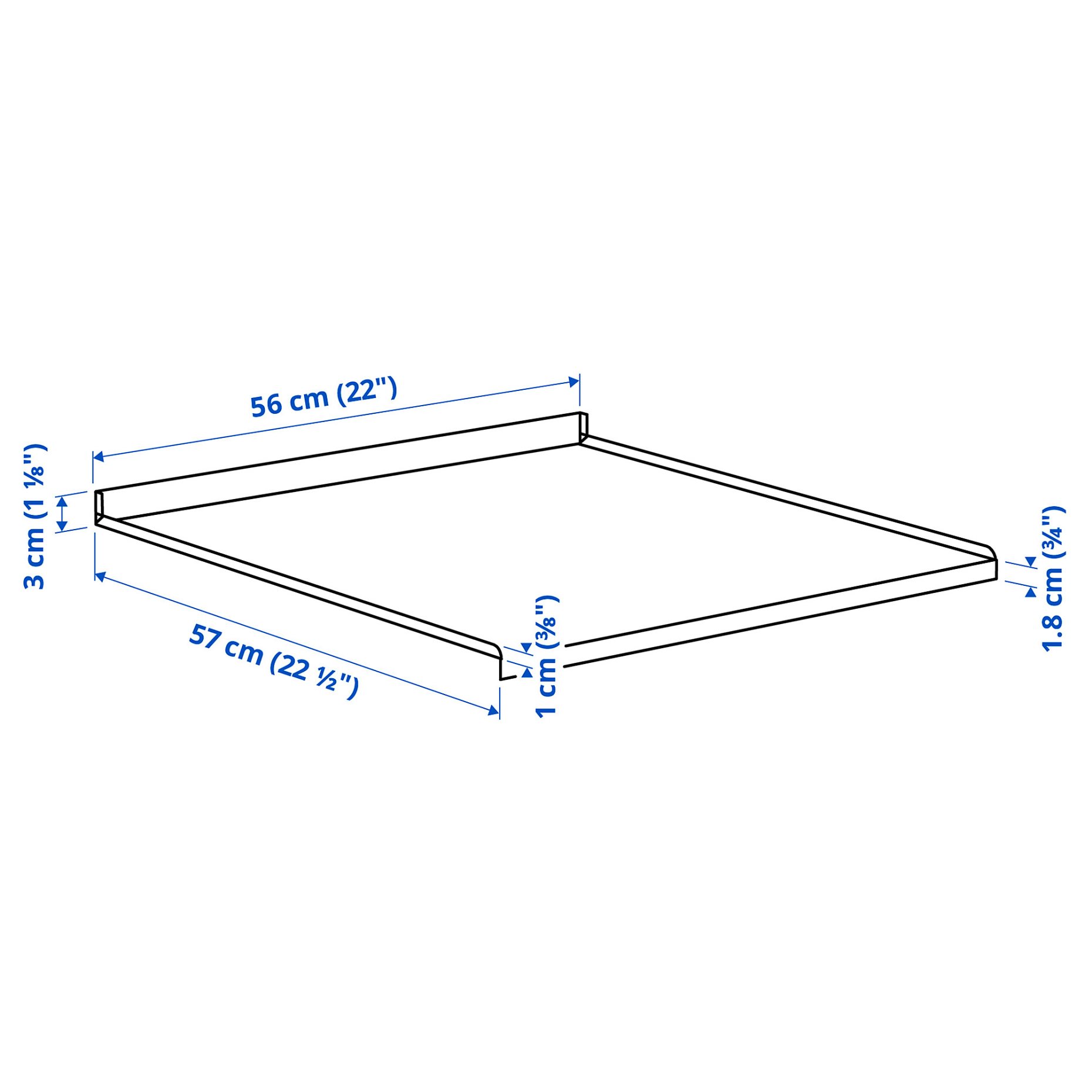 METOD, shelf protector for sink cabinet, 60 cm, 606.204.79