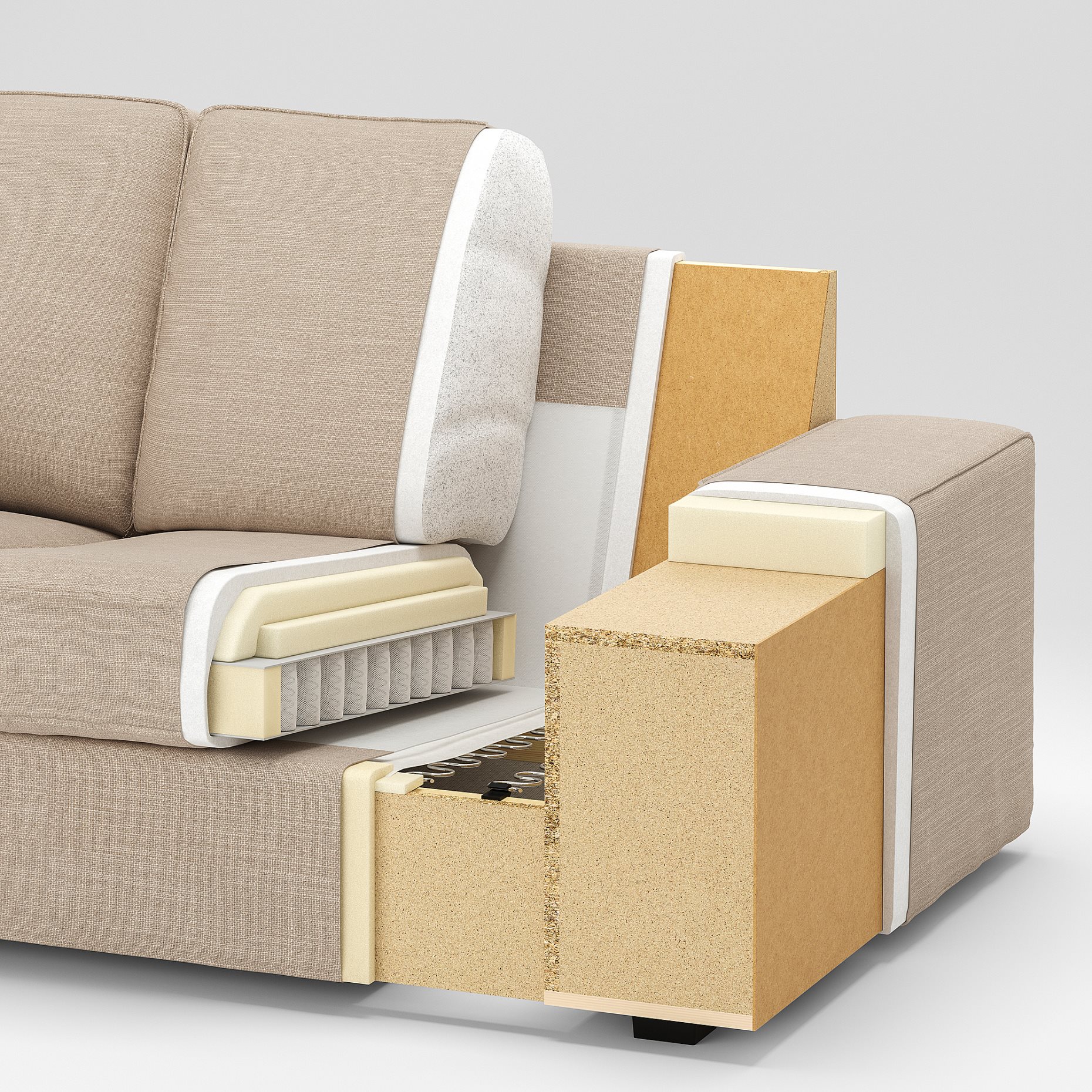 KIVIK, corner sofa, 5-seat with chaise longue, 694.828.69