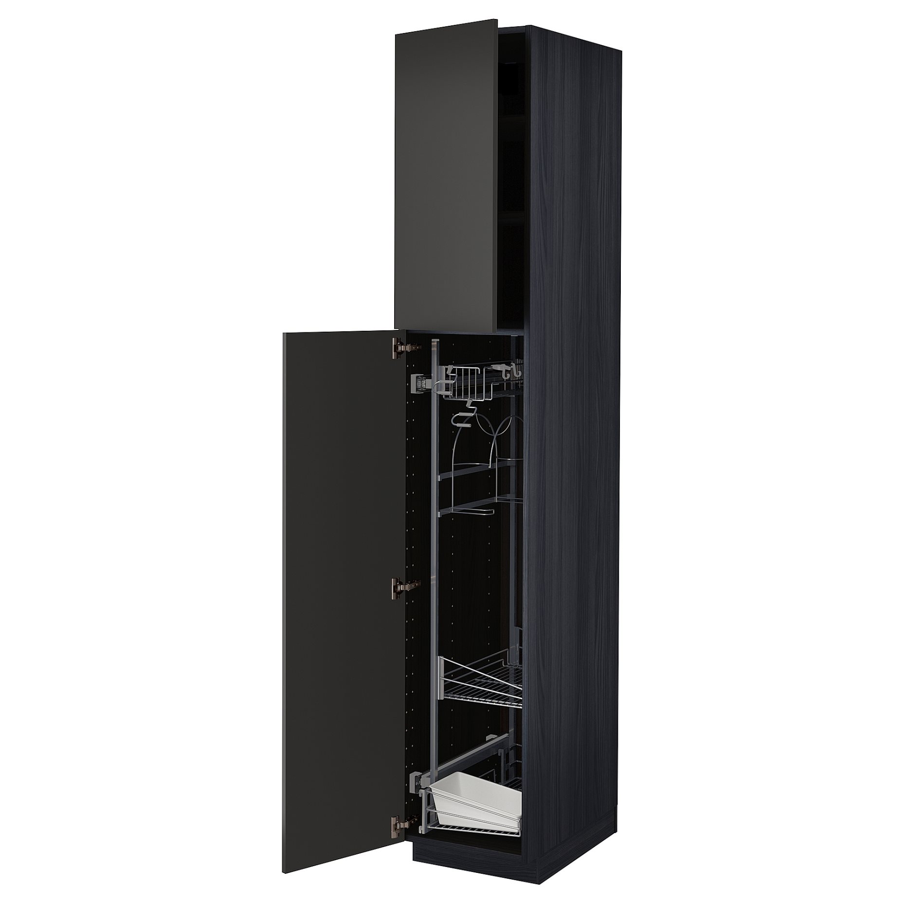 METOD, high cabinet with cleaning interior, 40x60x220 cm, 694.989.26