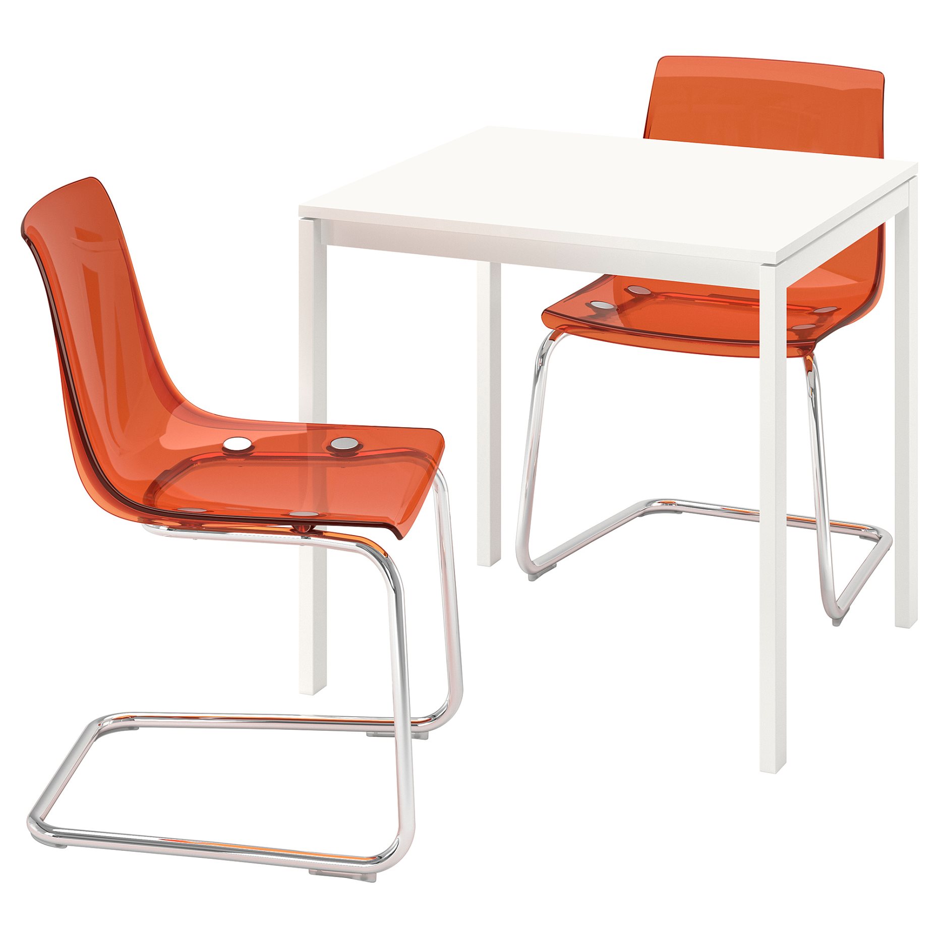 MELLTORP/TOBIAS, τραπέζι και 2 καρέκλες, 75x75 cm, 694.992.71
