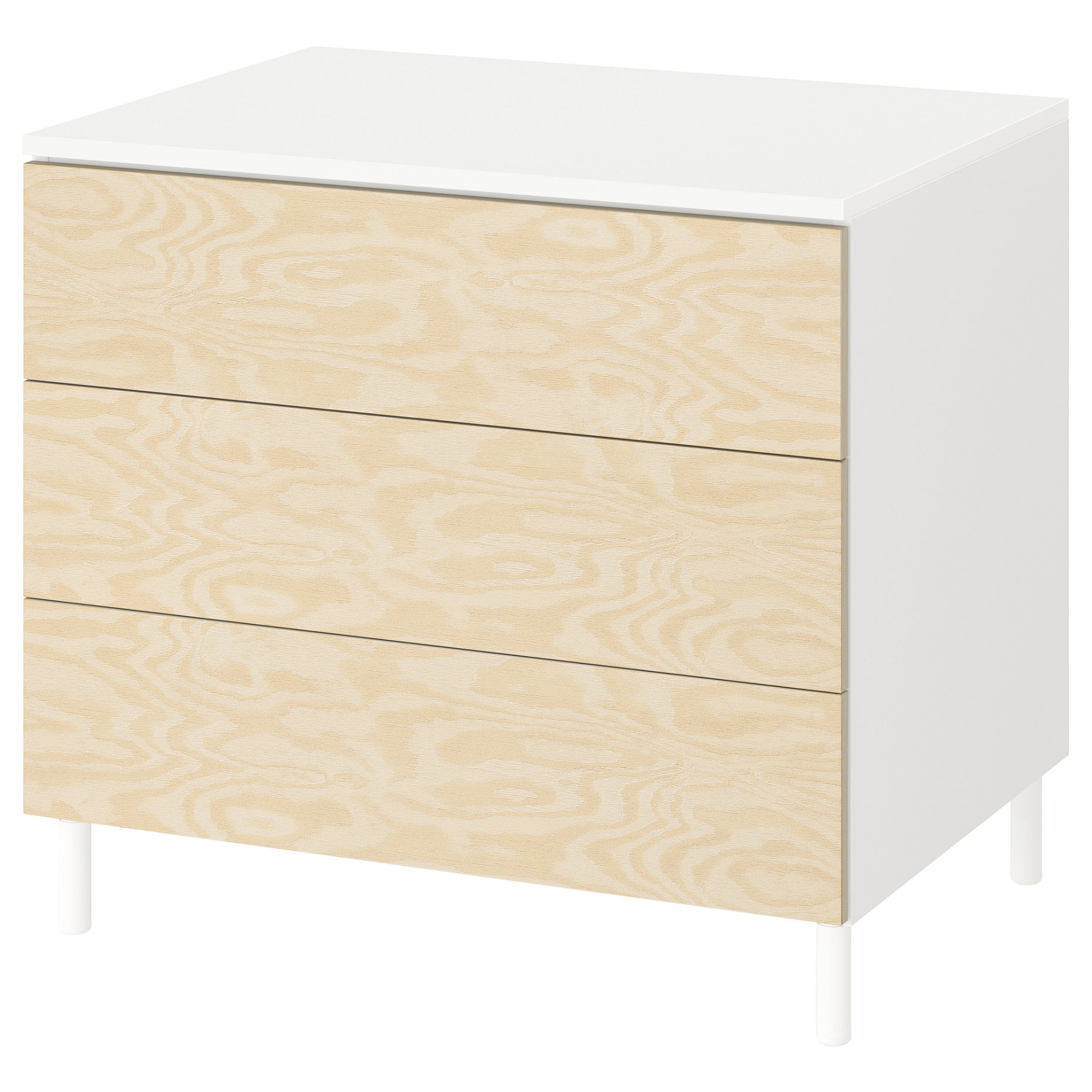 PLATSA, chest of 3 drawers, 80x57x73 cm, 695.013.11