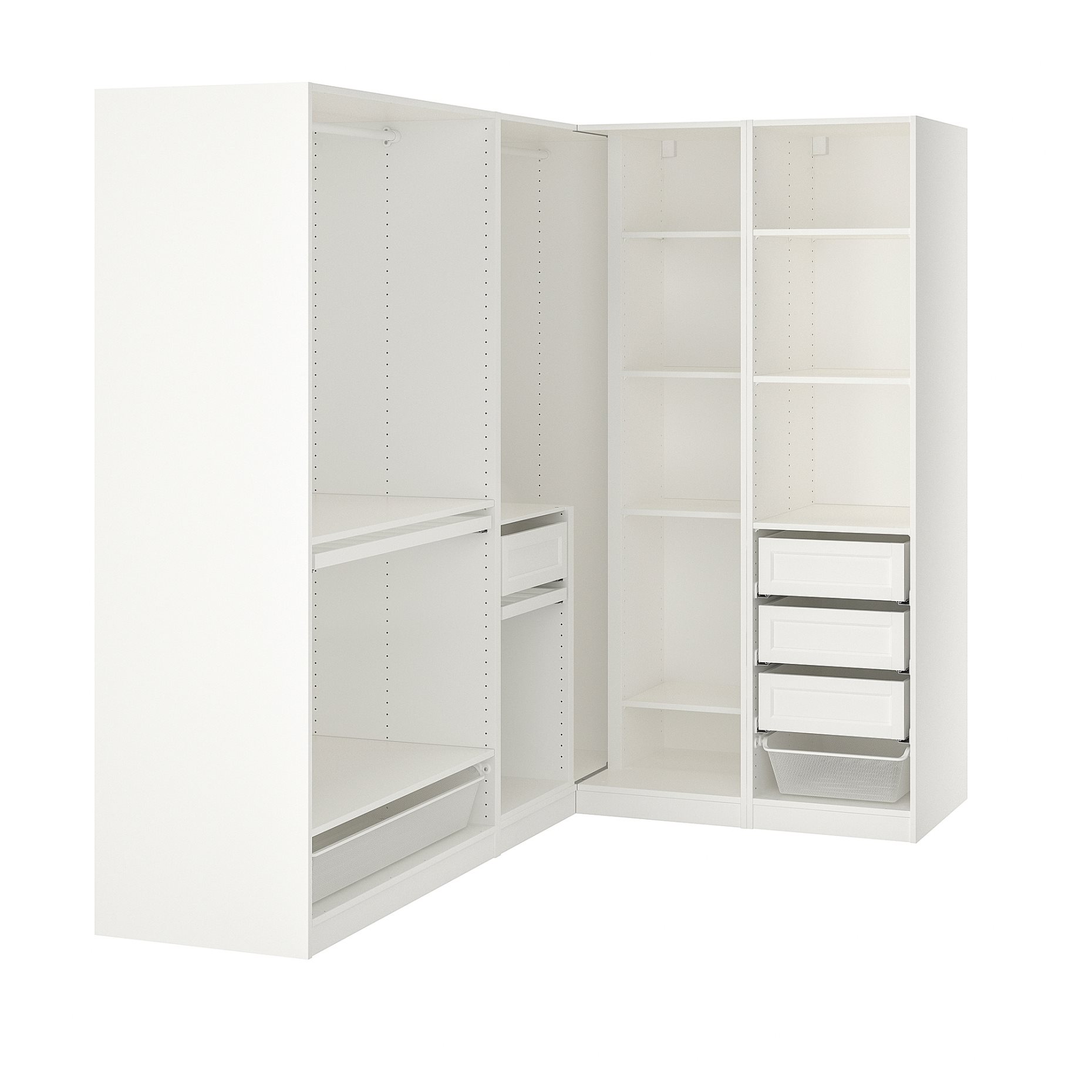 PAX, corner wardrobe, 210/160x201 cm, 695.029.85