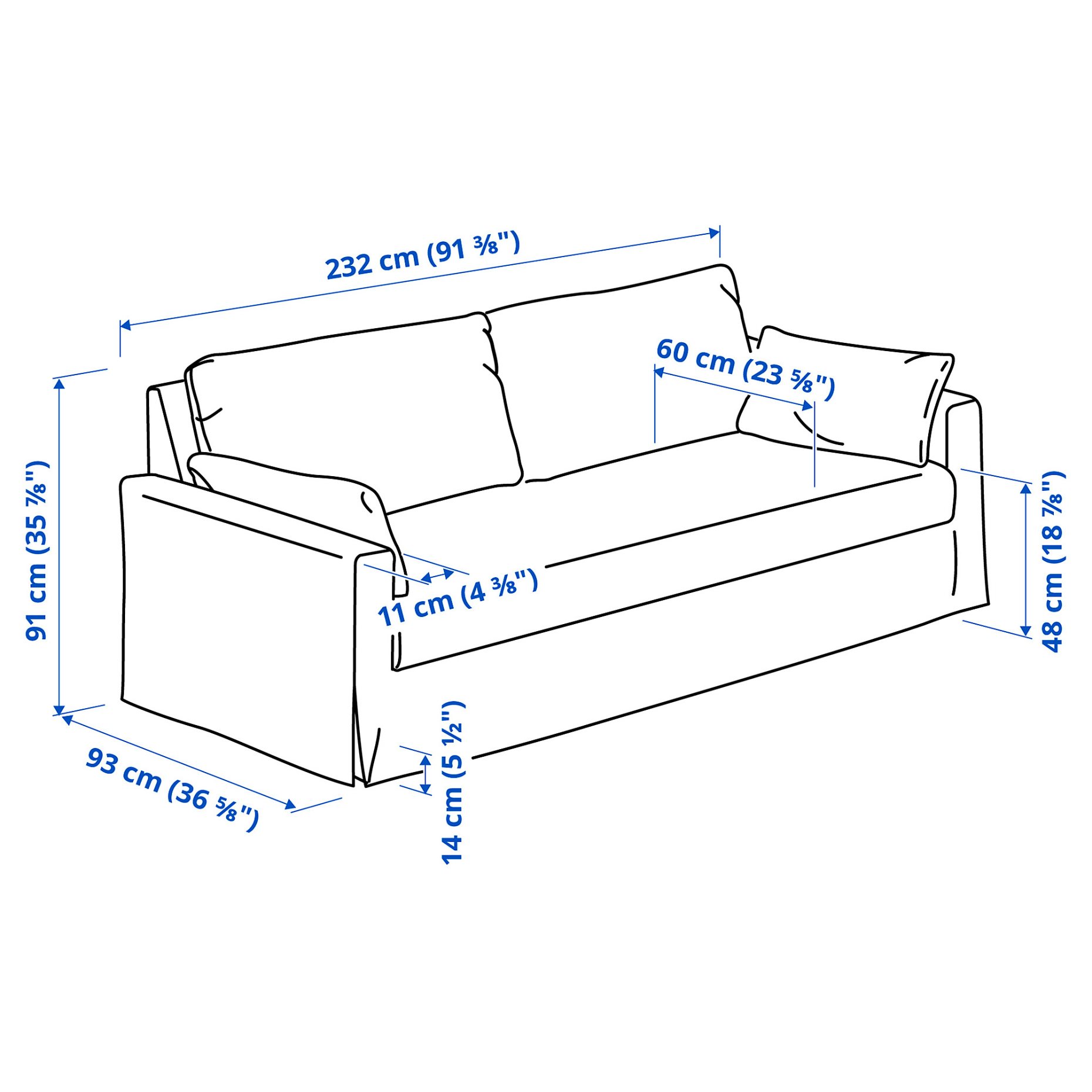 HYLTARP, 3-seat sofa, 695.149.26