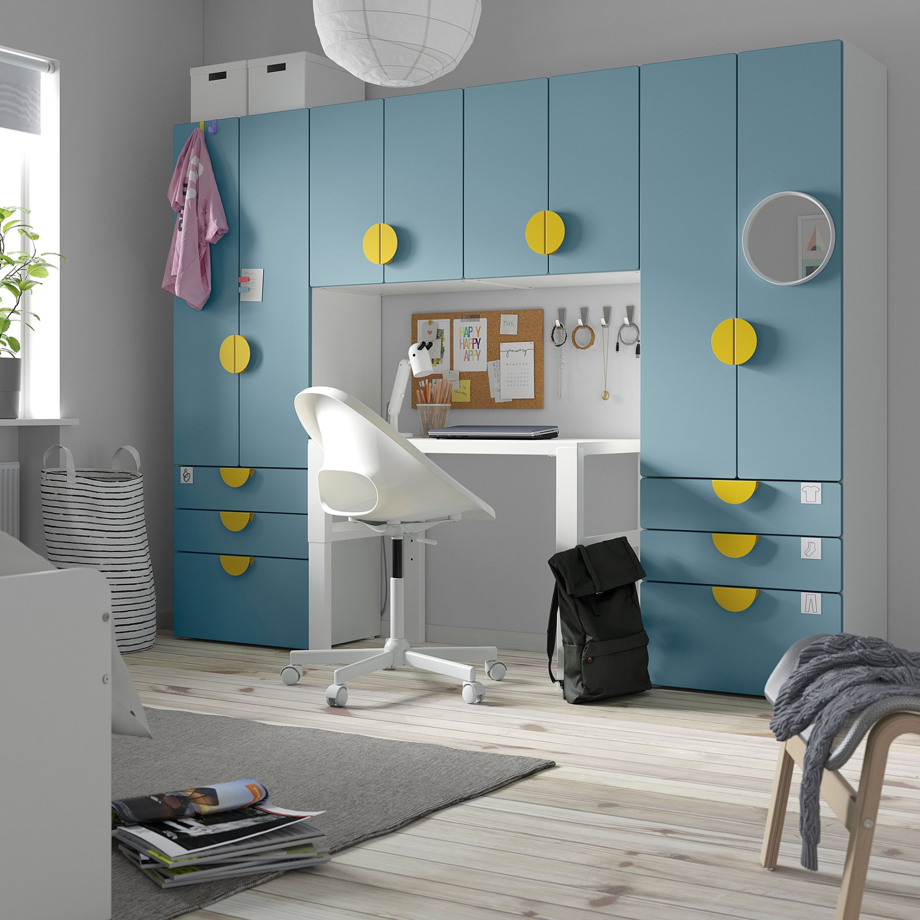 SMASTAD/PLATSA, storage combination, 240x42x181 cm, 695.445.65