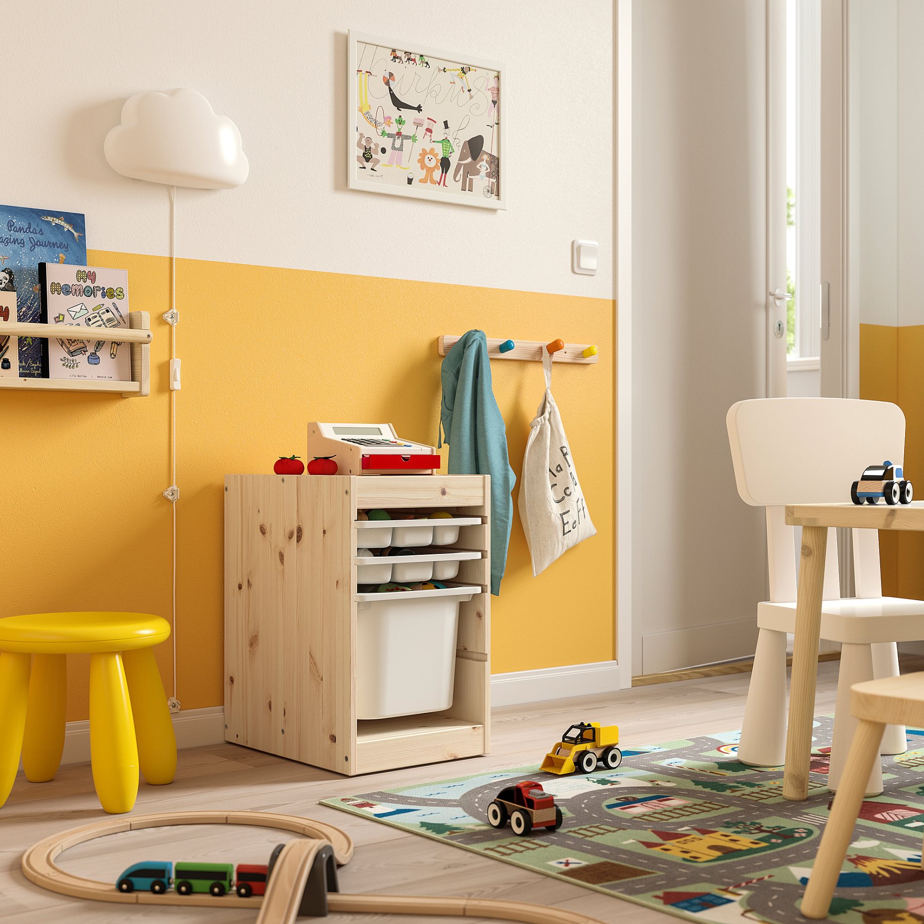 TROFAST, storage combination with box/trays, 32x44x52 cm, 695.732.80