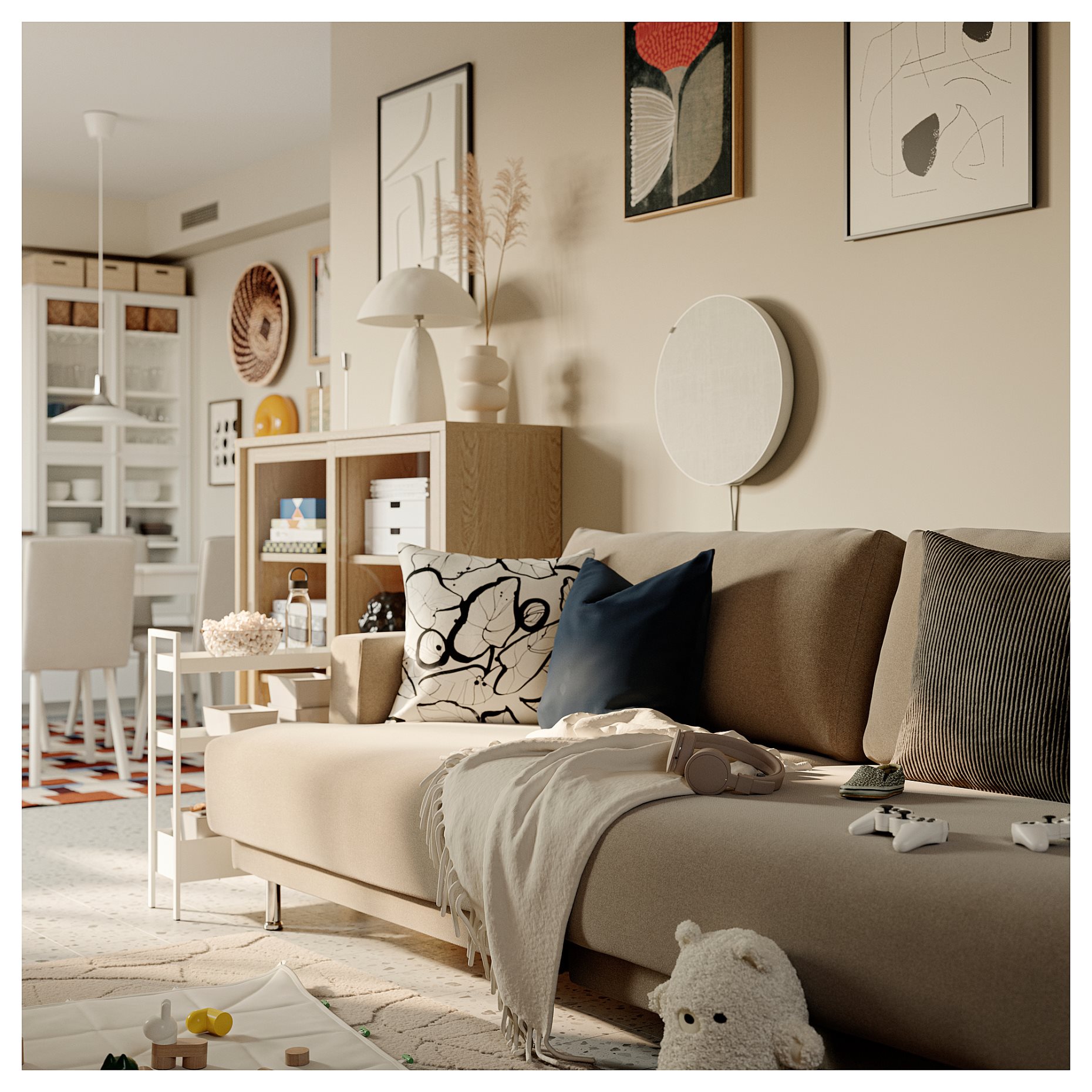 UPPÅKRA, σύνθεση καναπέ 3 θέσεων, 696.130.02