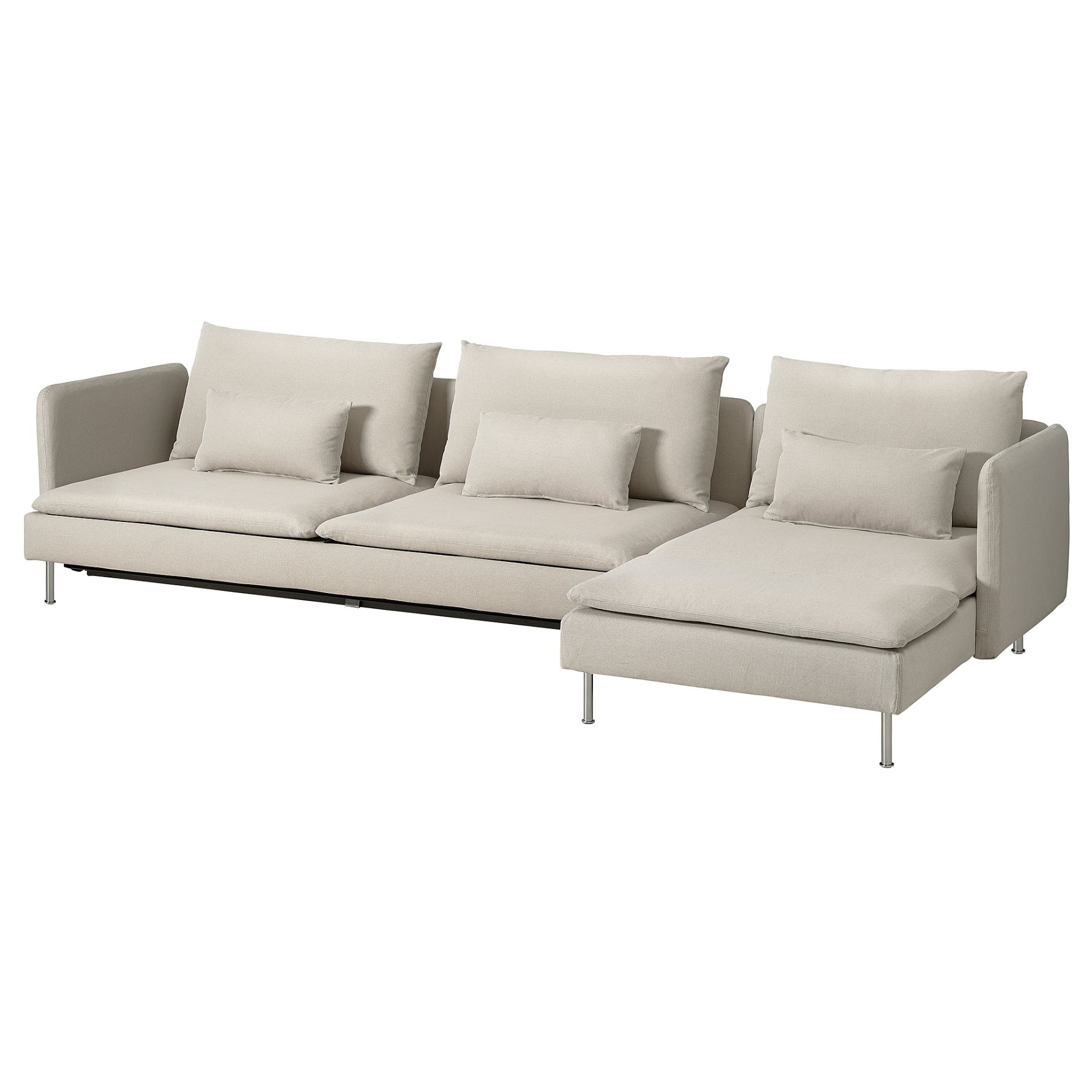 SÖDERHAMN, 4-seat sofa-bed with chaise longue, 696.161.28