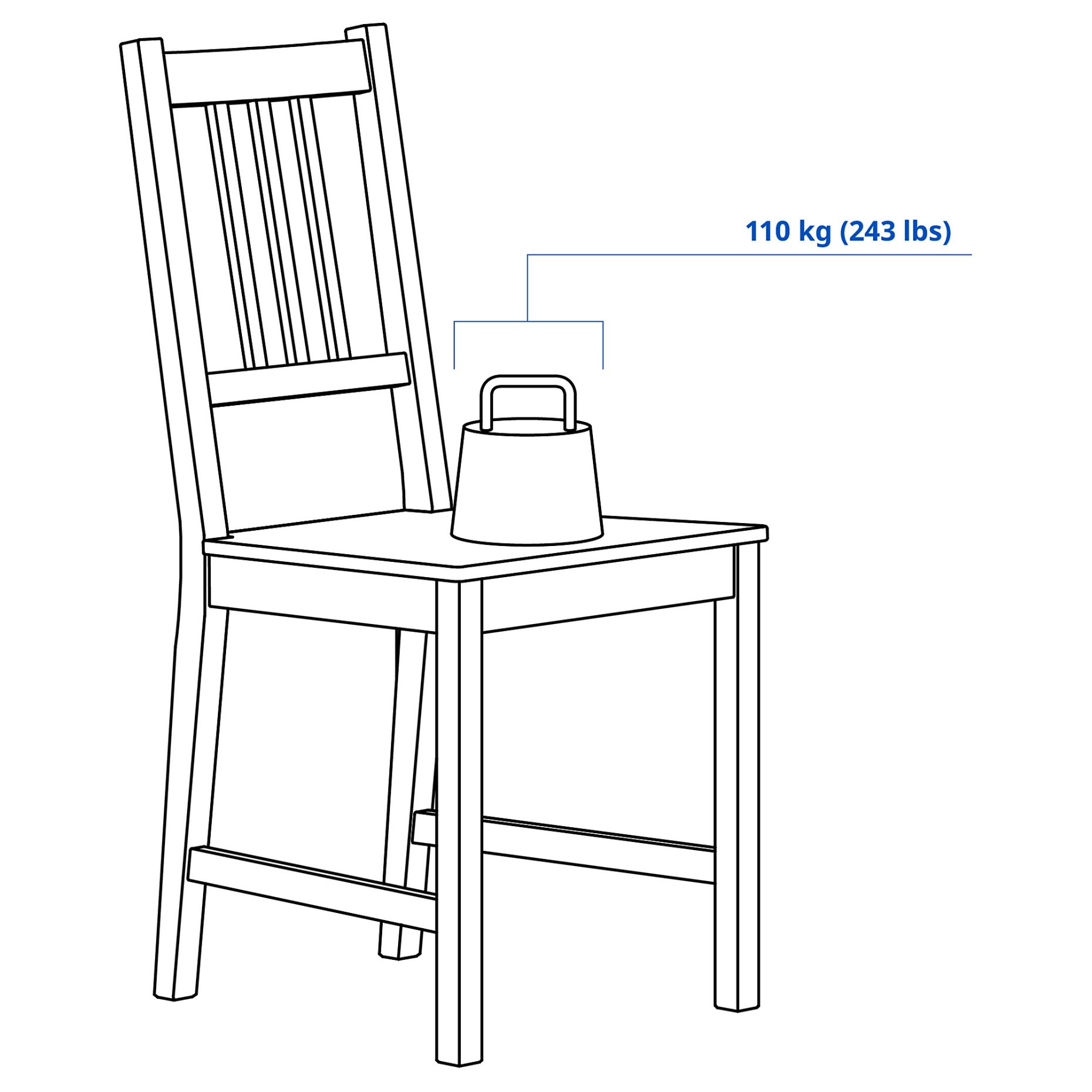 PINNTORP/PINN, table and 4 chairs, 696.475.54