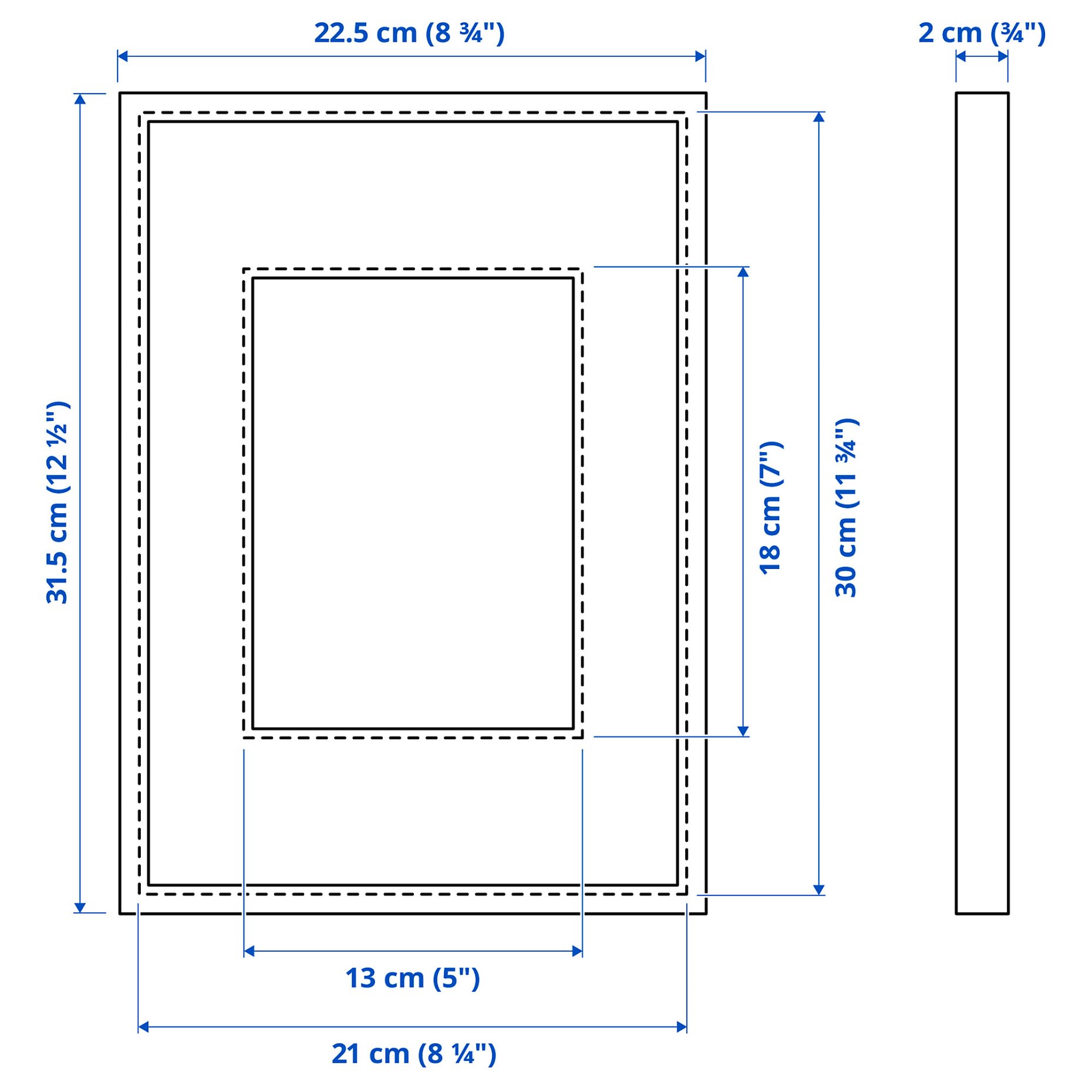 LOMVIKEN, frame, 21x30 cm, 703.143.04